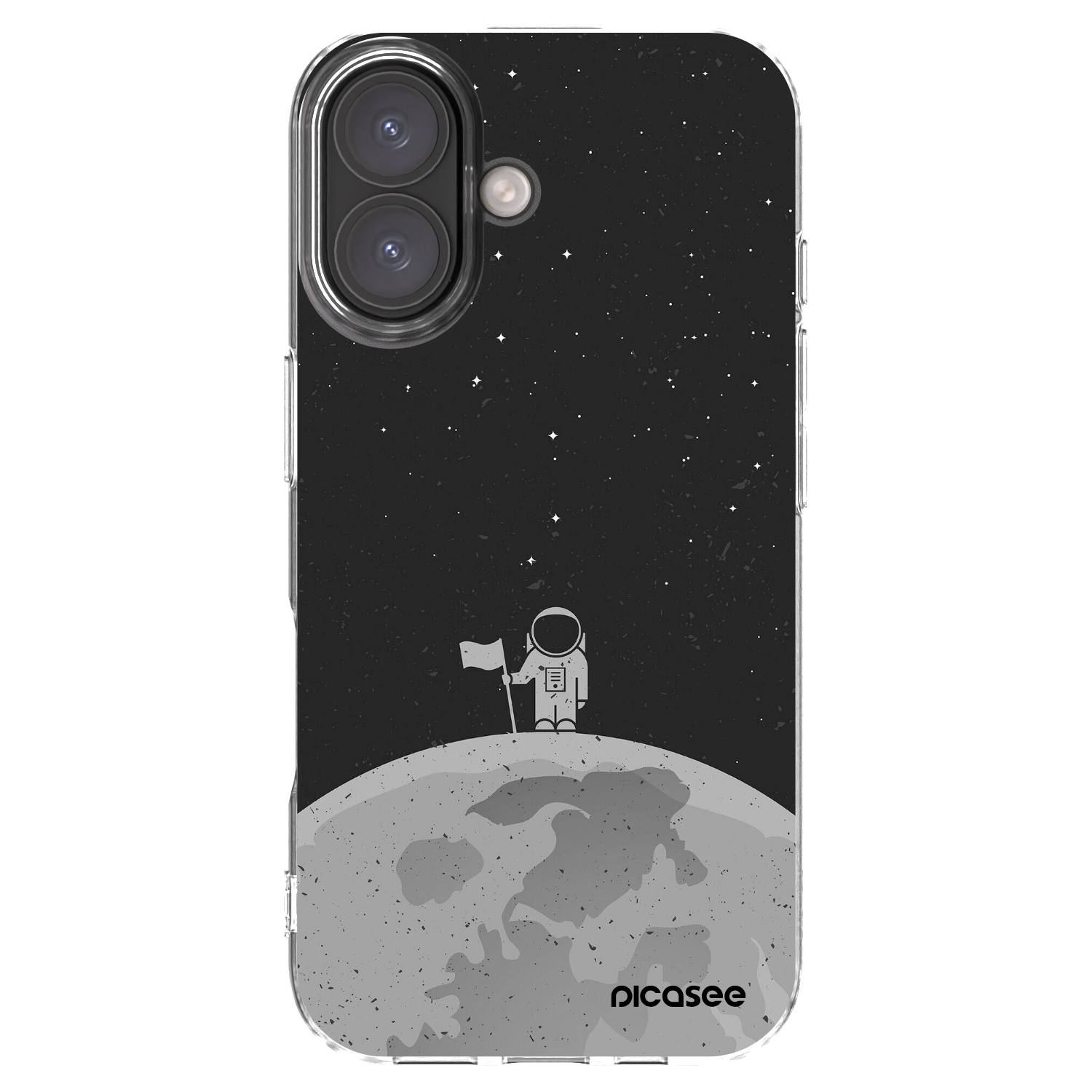 Picasee silikonový průhledný obal pro Apple iPhone 16 - Astronaut
