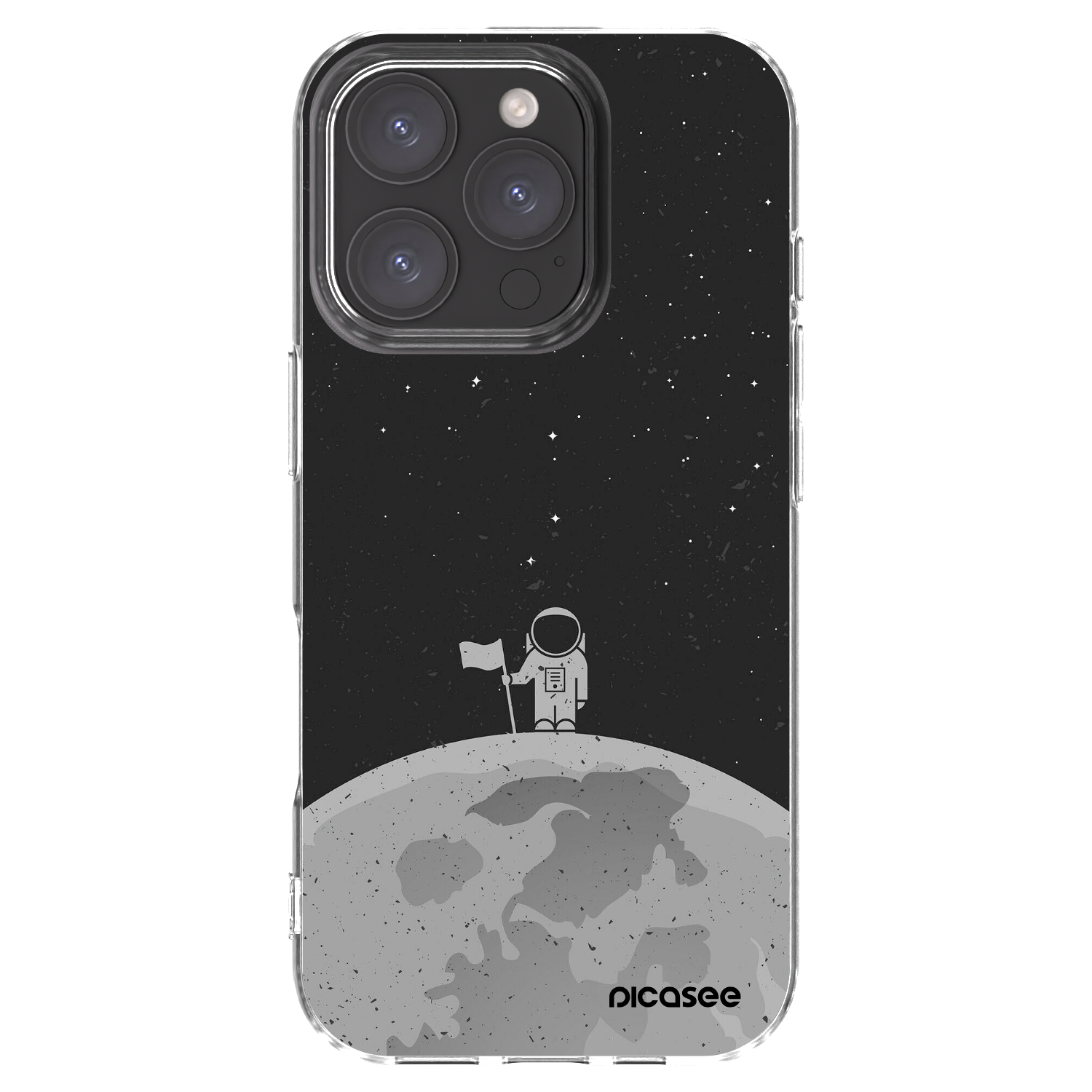 Picasee silikonový průhledný obal pro Apple iPhone 16 Pro - Astronaut