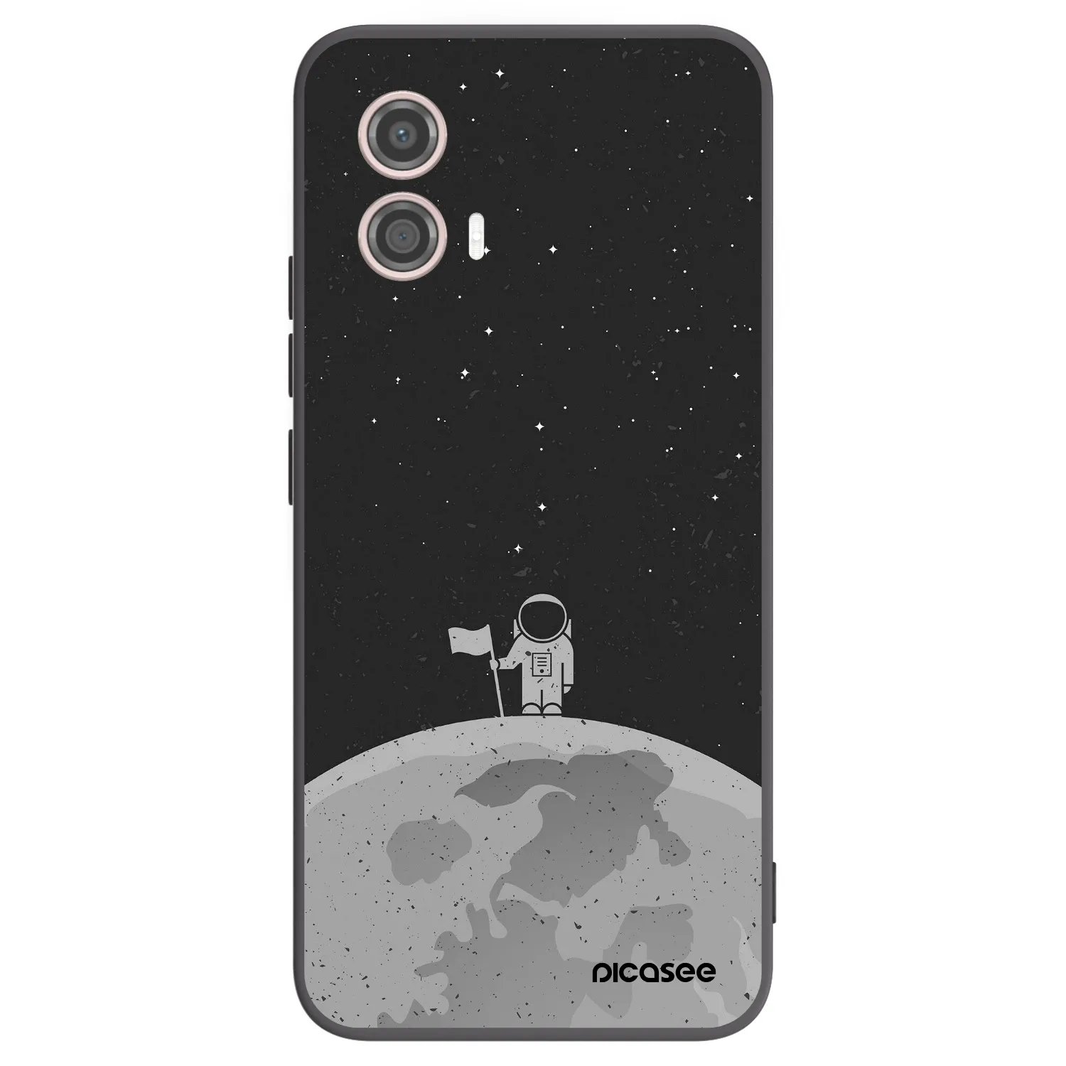 Picasee silikonový černý obal pro Motorola Moto G53 5G - Astronaut