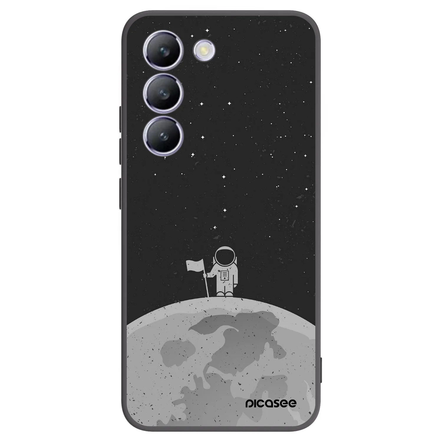Picasee silikonový černý obal pro Vivo V40 SE 5G - Astronaut