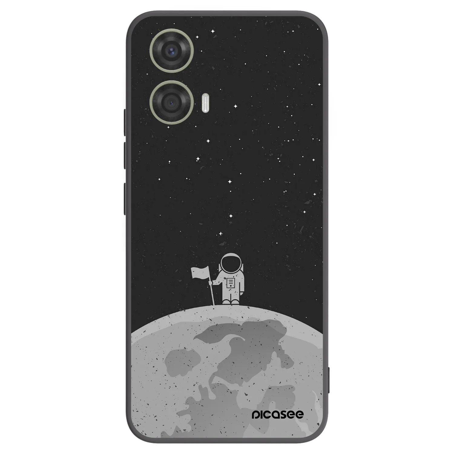 Picasee silikonový černý obal pro Motorola Moto G24 - Astronaut