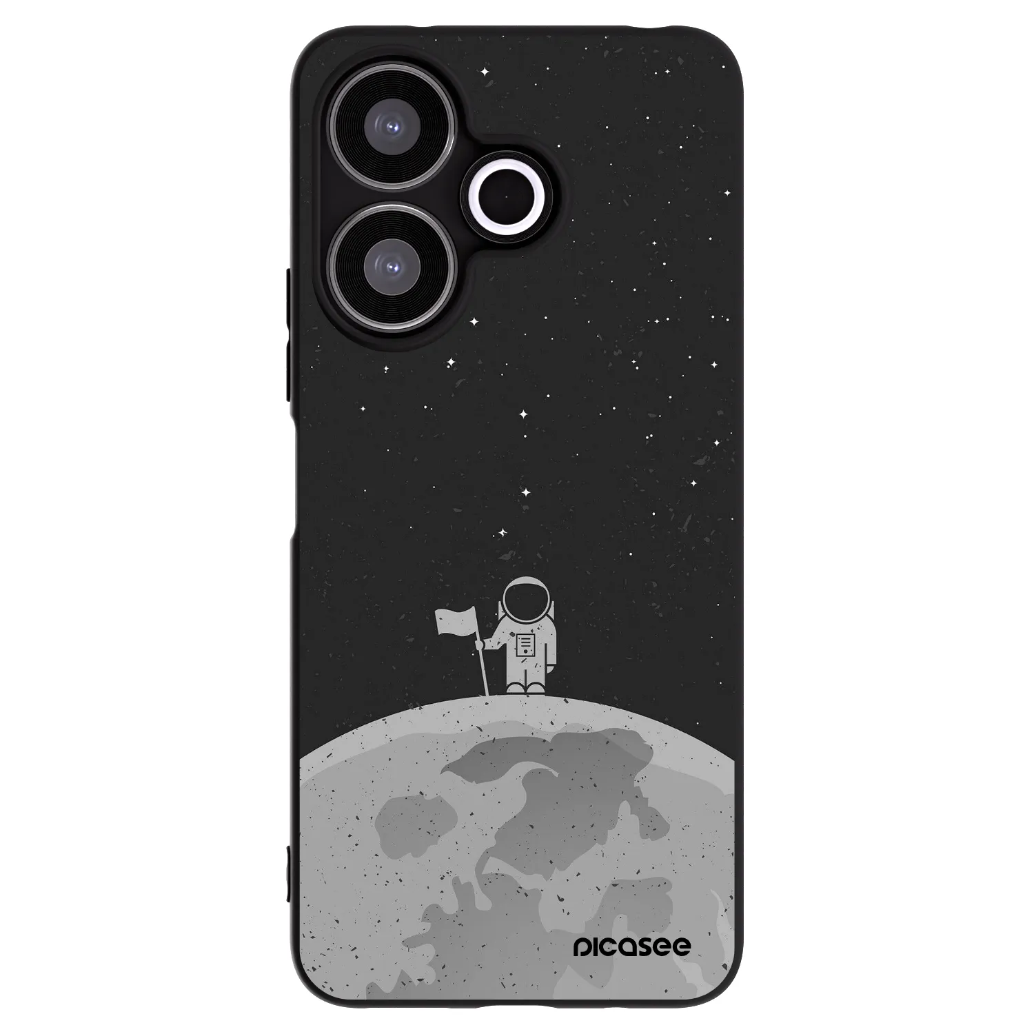 Picasee silikonový černý obal pro Xiaomi Redmi 13 4G - Astronaut