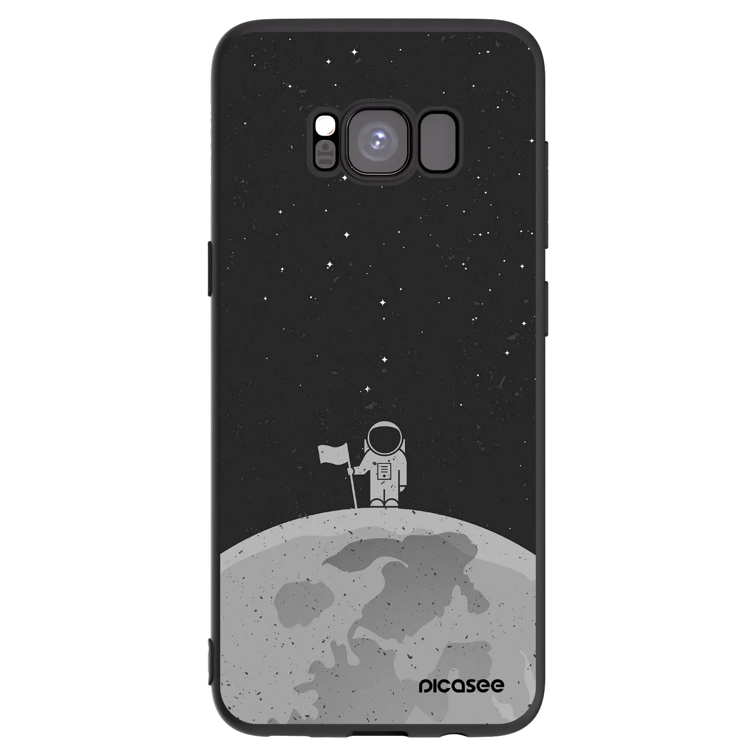 Picasee silikonový černý obal pro Samsung Galaxy S8 G950F - Astronaut