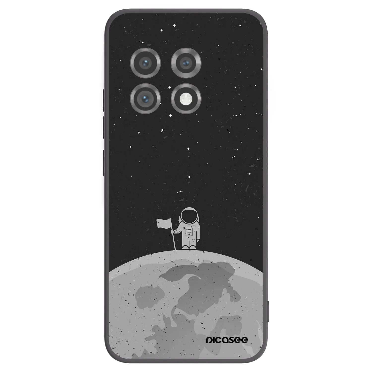 Picasee silikonový černý obal pro OnePlus 11 5G - Astronaut