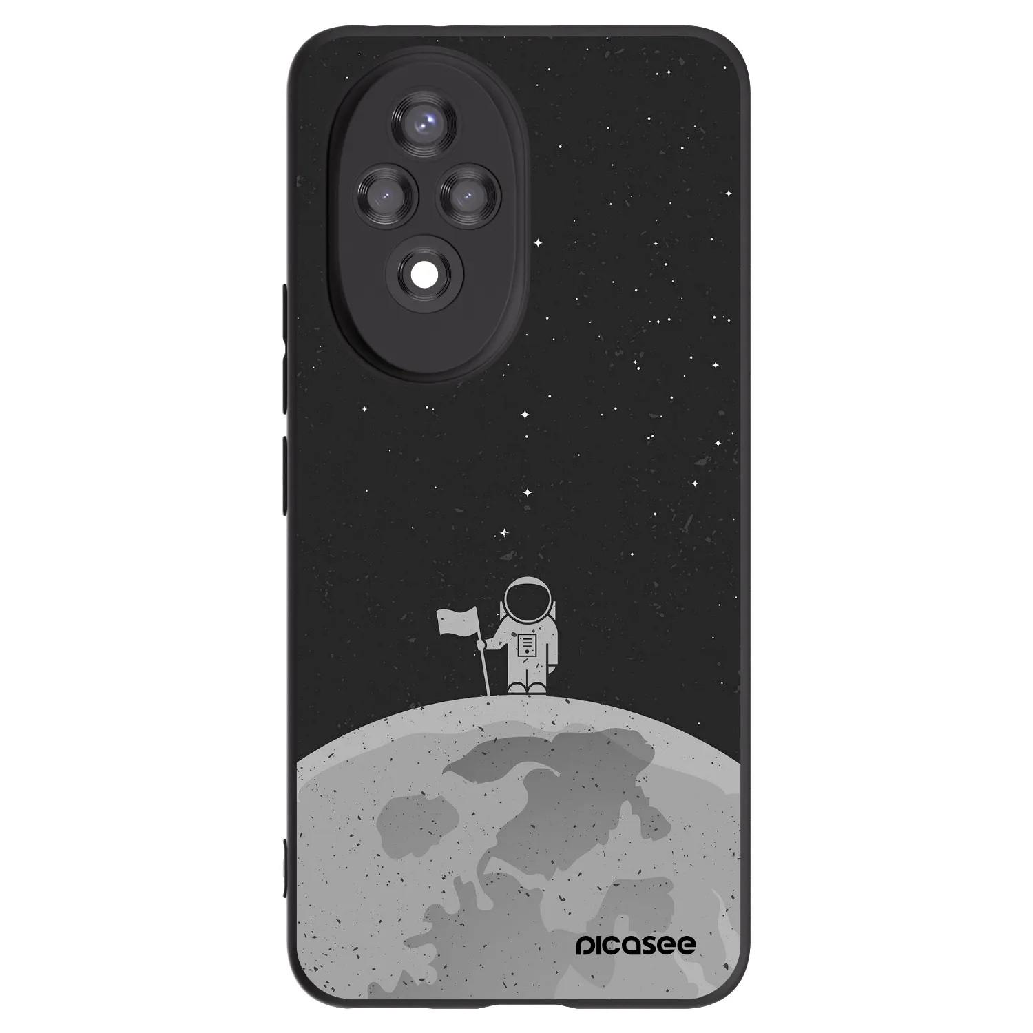 Picasee silikonový černý obal pro Honor 200 Pro 5G - Astronaut