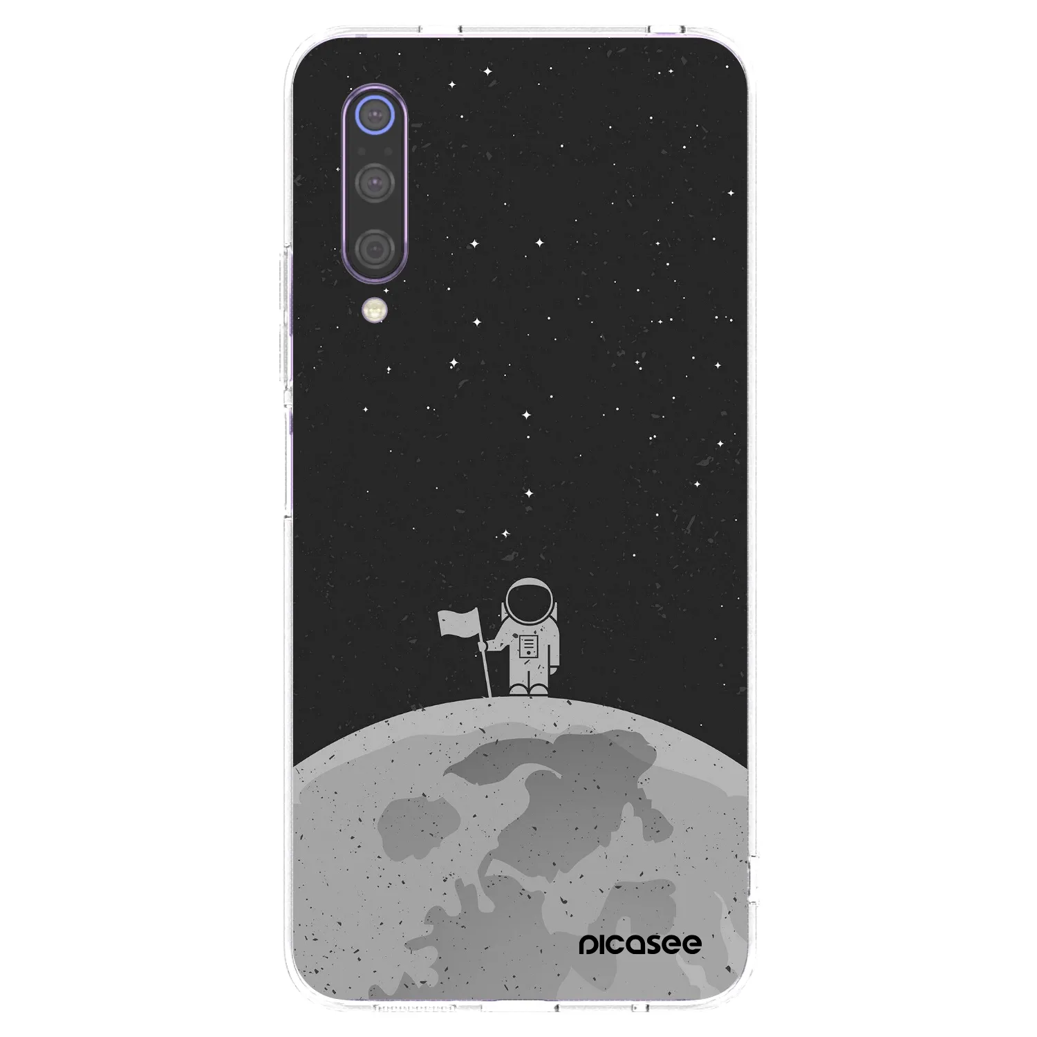 Picasee silikonový průhledný obal pro Xiaomi Mi 9 - Astronaut