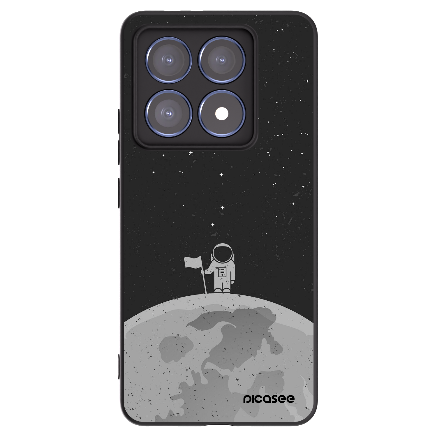 Picasee silikonový černý obal pro Xiaomi 14T Pro - Astronaut