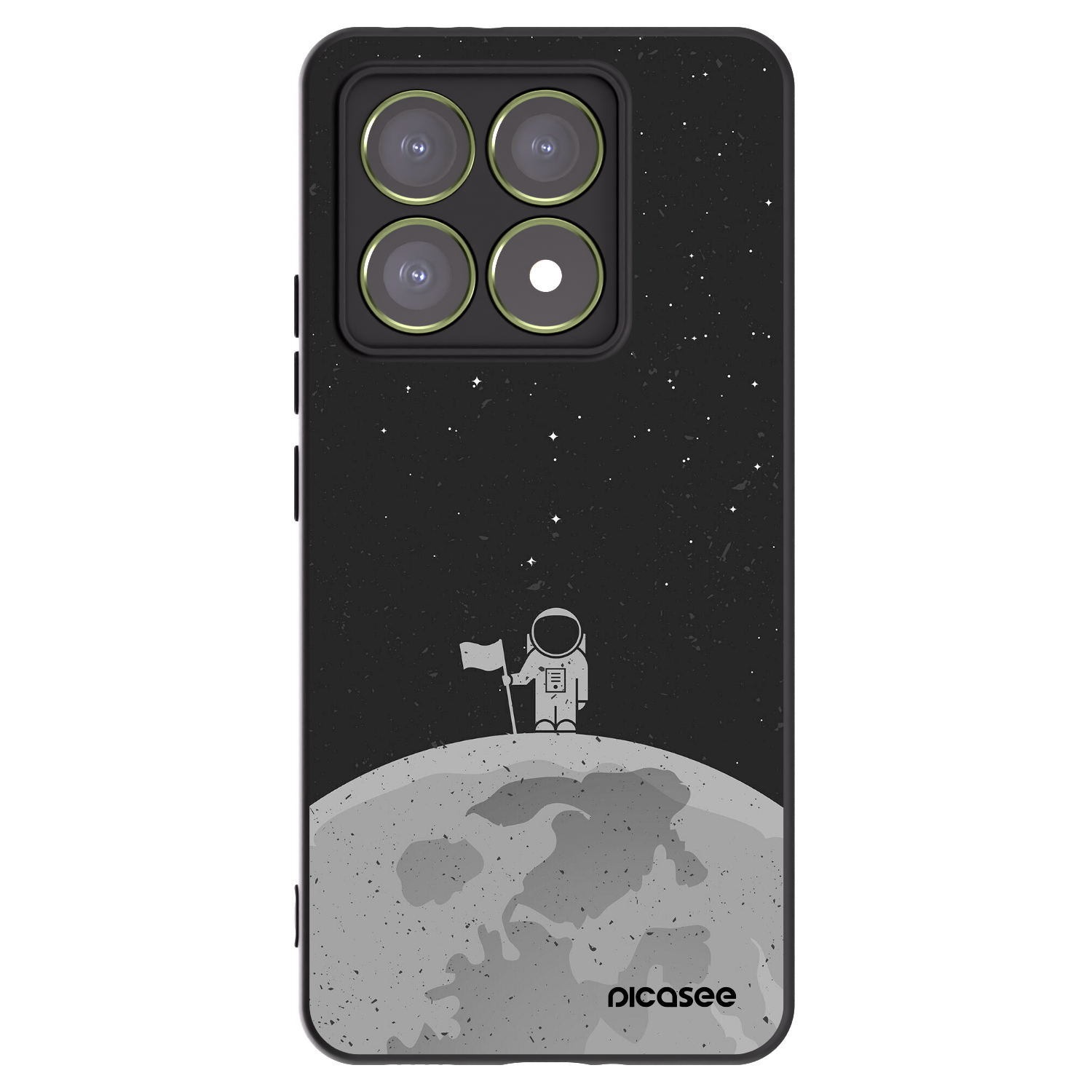 Picasee silikonový černý obal pro Xiaomi 14T - Astronaut