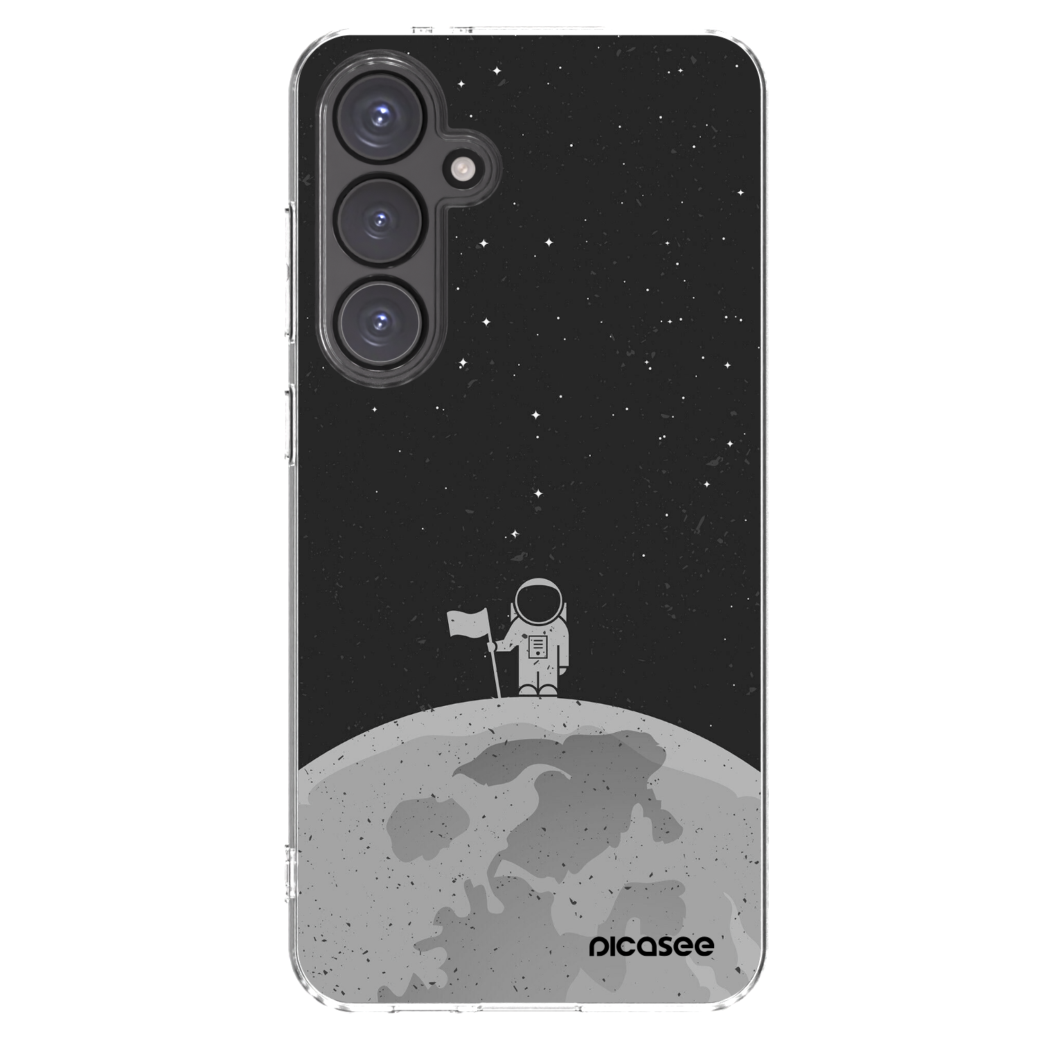 Picasee silikonový průhledný obal pro Samsung Galaxy S24 FE S721B - Astronaut