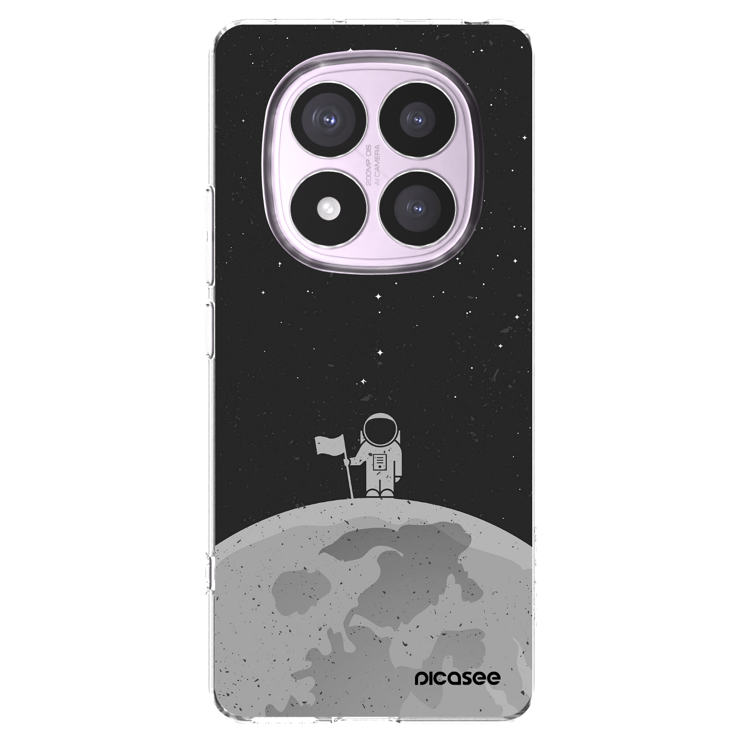 Picasee silikonový průhledný obal pro Xiaomi Redmi Note 14 Pro 5G - Astronaut