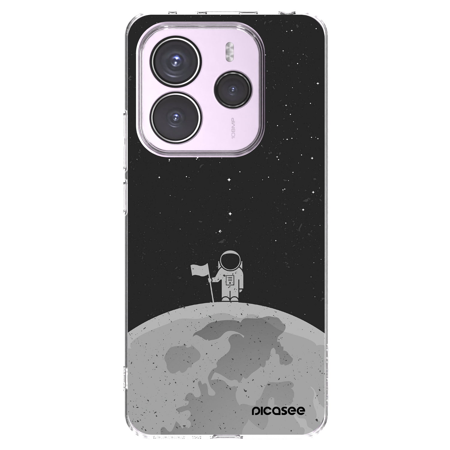 Picasee silikonový průhledný obal pro Xiaomi Redmi Note 14 5G - Astronaut