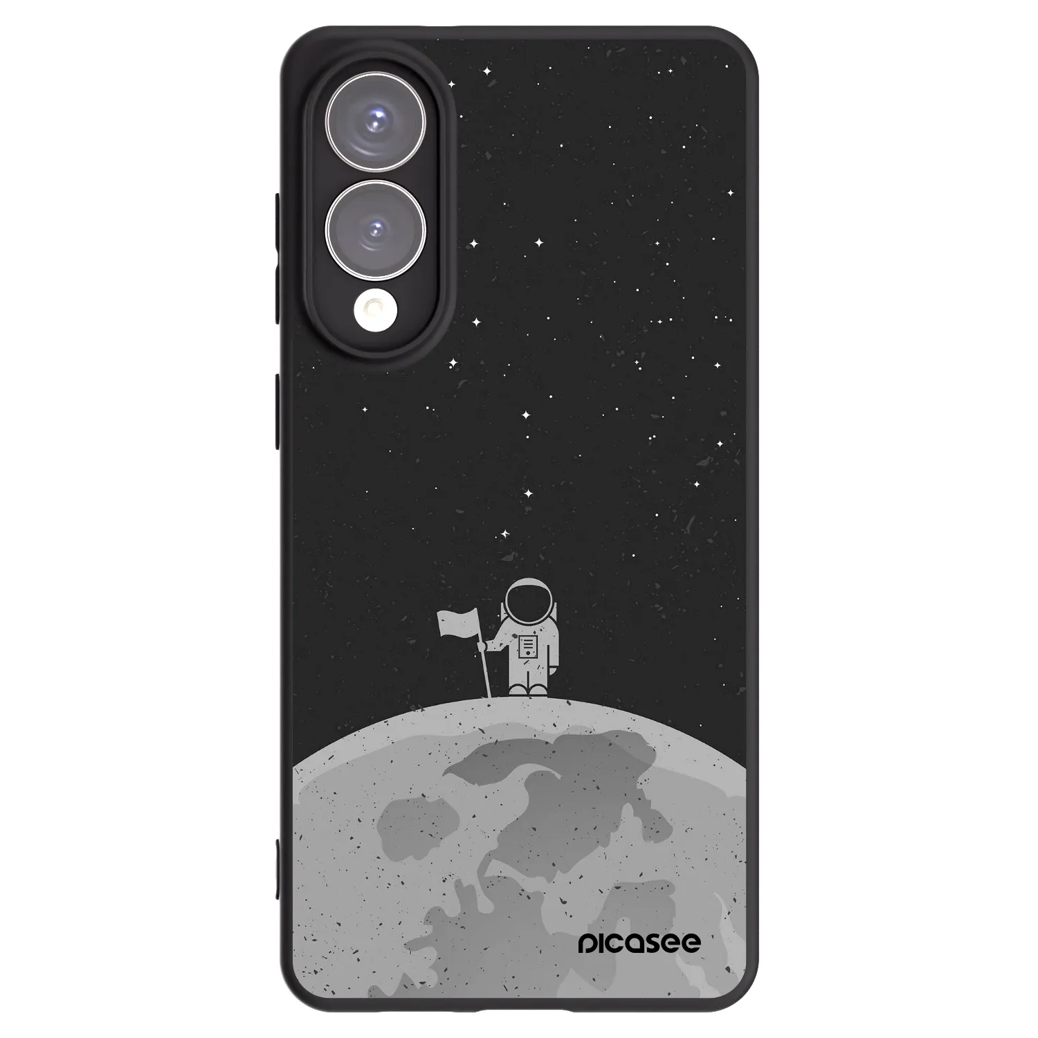 Picasee silikonový černý obal pro Samsung Galaxy S25 Edge 5G - Astronaut