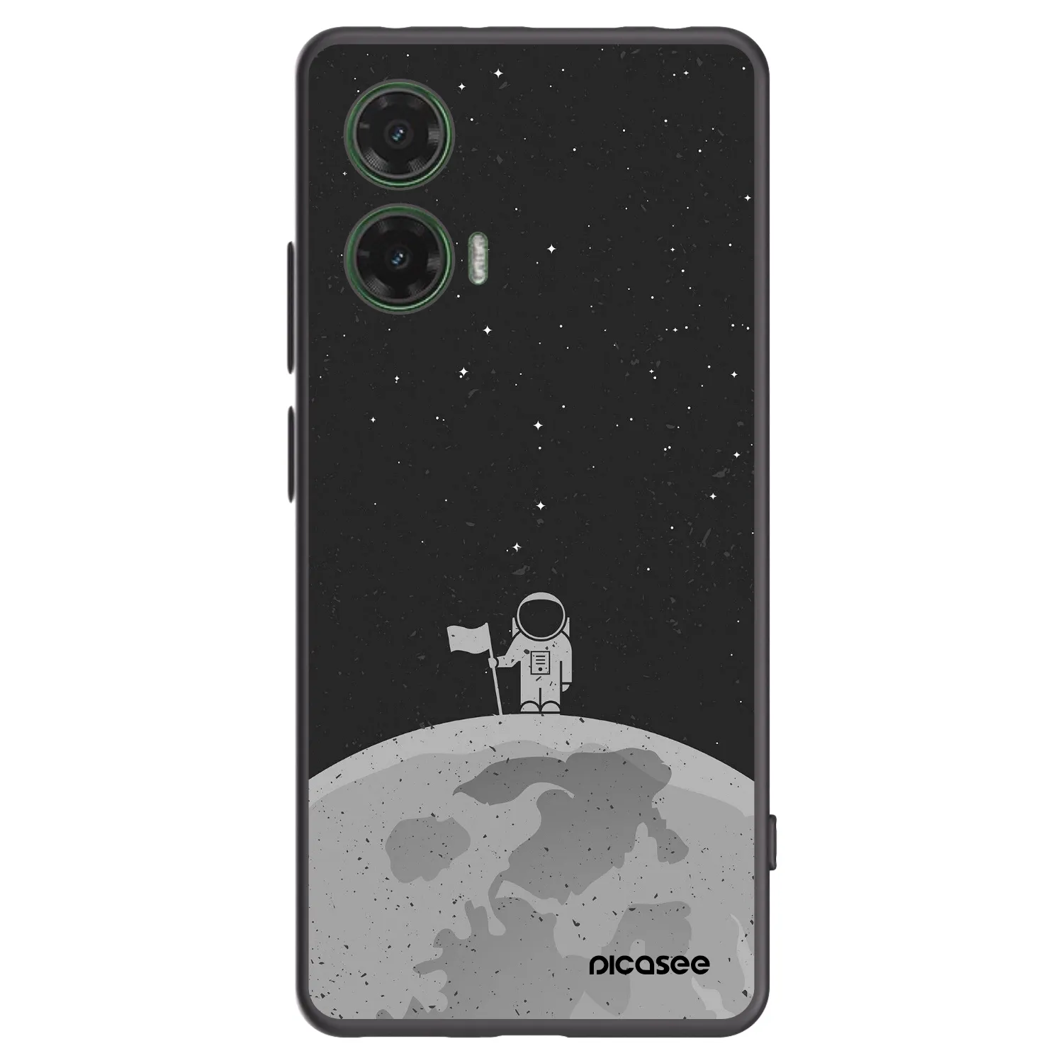 Picasee silikonový černý obal pro Motorola Moto G35 5G - Astronaut