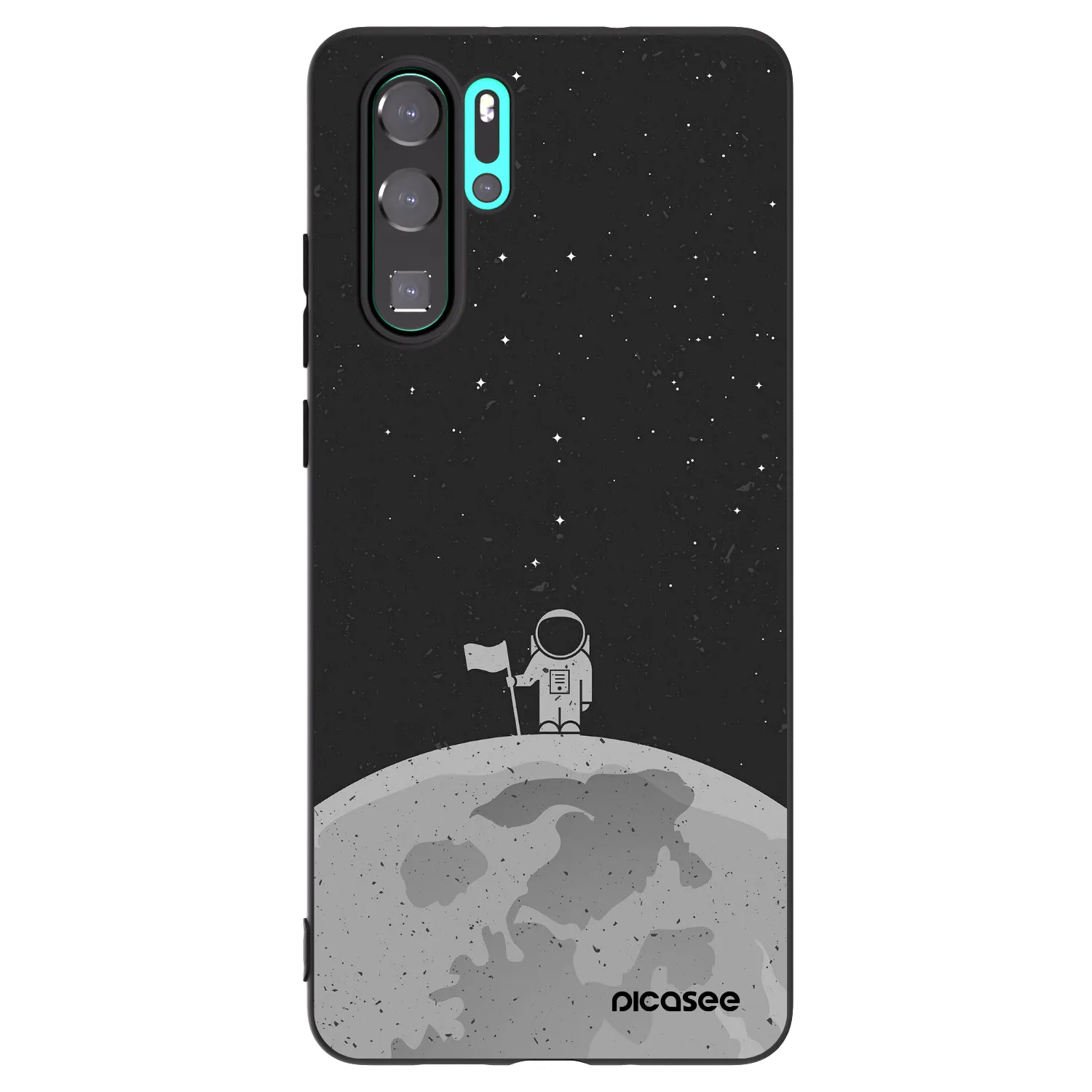 Picasee silikonový černý obal pro Huawei P30 Pro - Astronaut