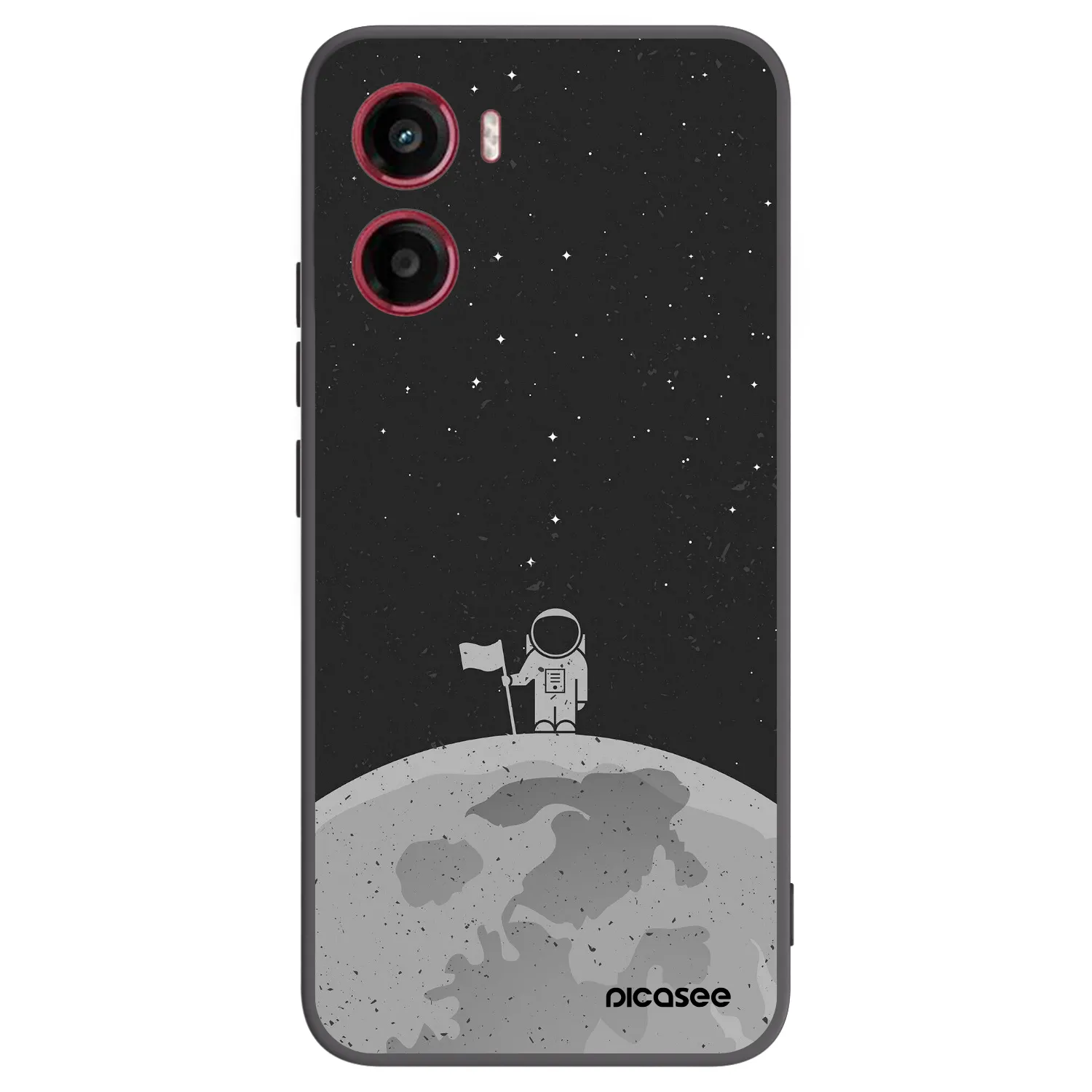 Picasee silikonový černý obal pro Motorola Moto G05 - Astronaut
