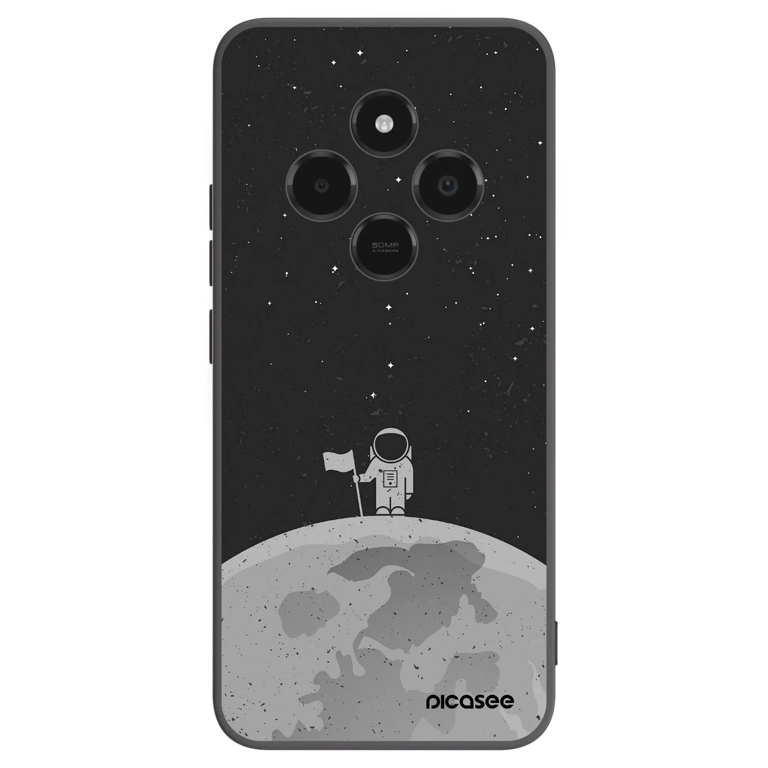 Picasee silikonový černý obal pro Xiaomi Poco C75 - Astronaut