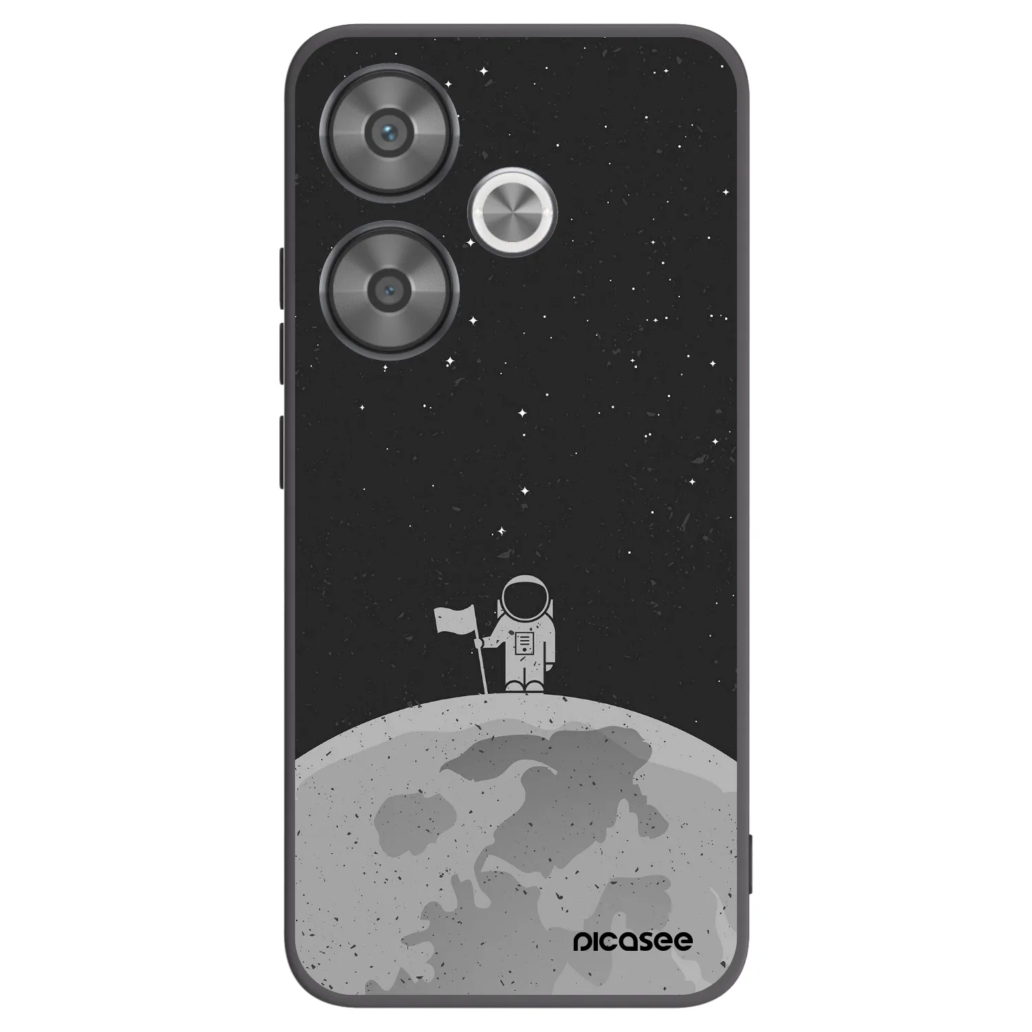 Picasee silikonový černý obal pro Xiaomi Poco F6 - Astronaut