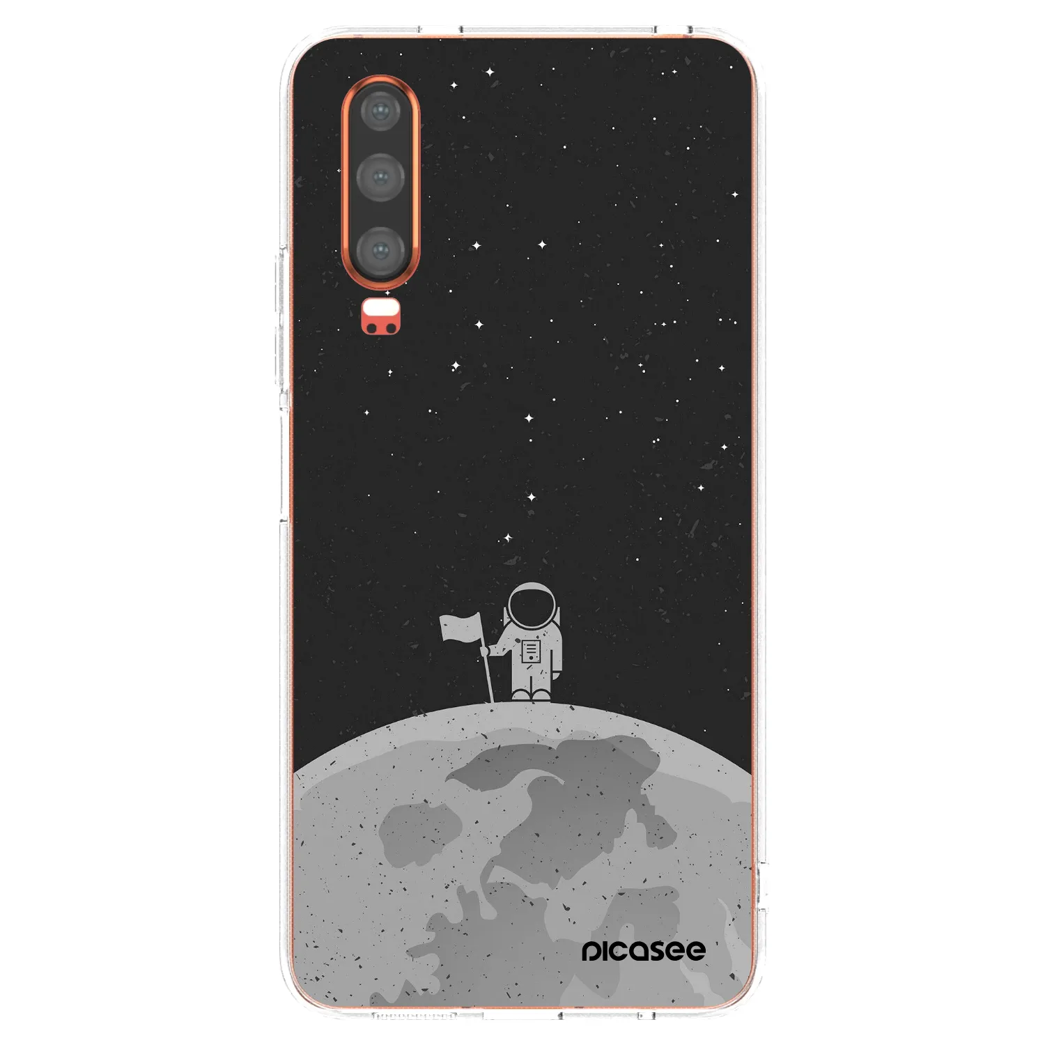 Picasee silikonový průhledný obal pro Huawei P30 - Astronaut
