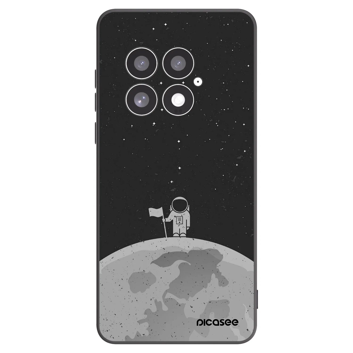 Picasee silikonový černý obal pro OnePlus 13 5G - Astronaut