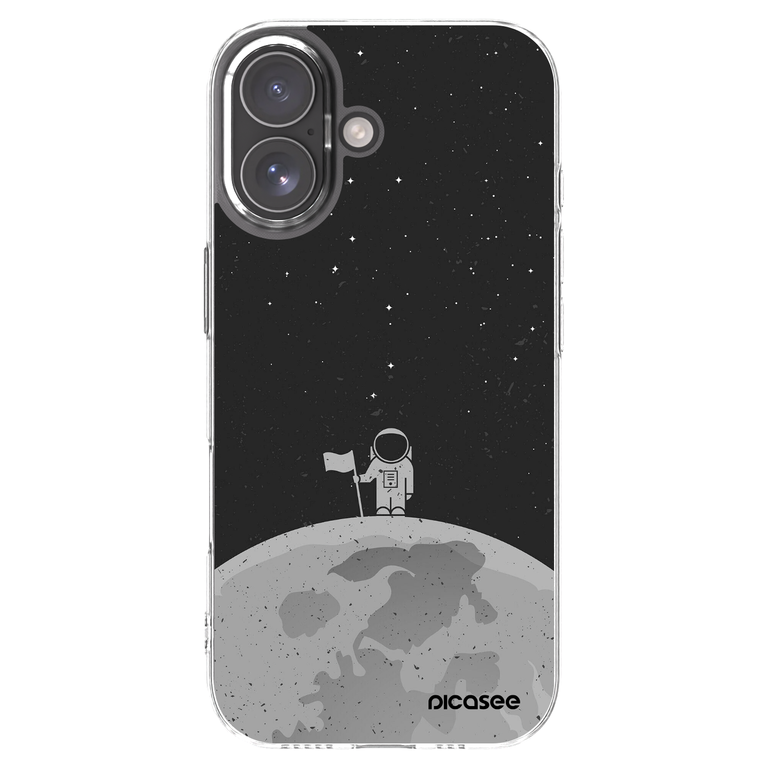 Picasee silikonový průhledný obal pro Apple iPhone 17 - Astronaut