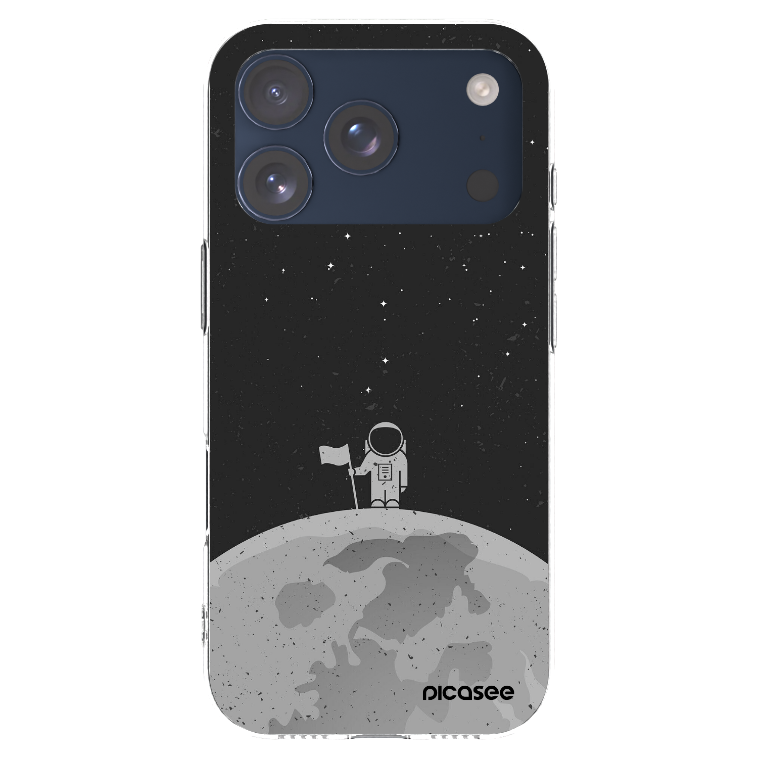 Picasee silikonový průhledný obal pro Apple iPhone 17 Pro - Astronaut