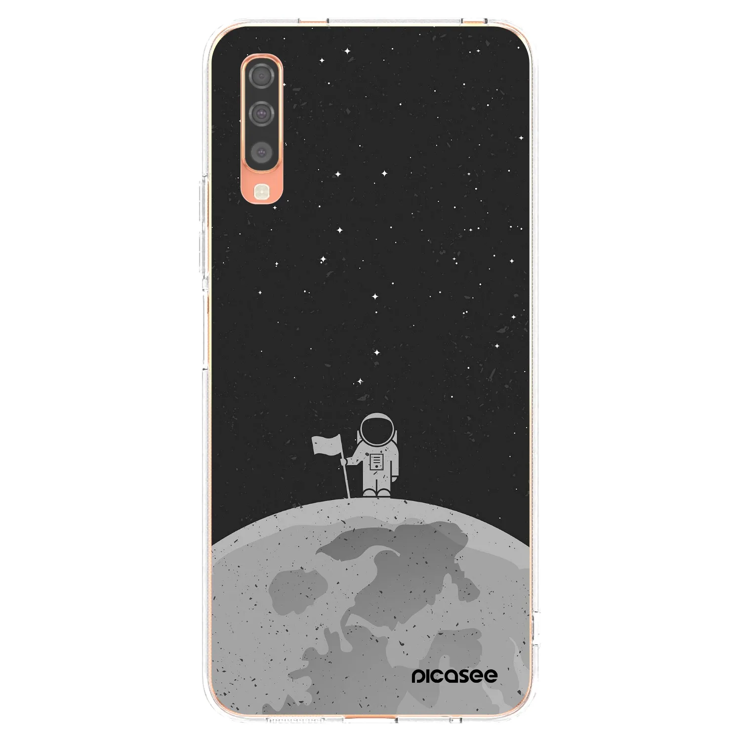 Picasee silikonový průhledný obal pro Samsung Galaxy A70 A705F - Astronaut
