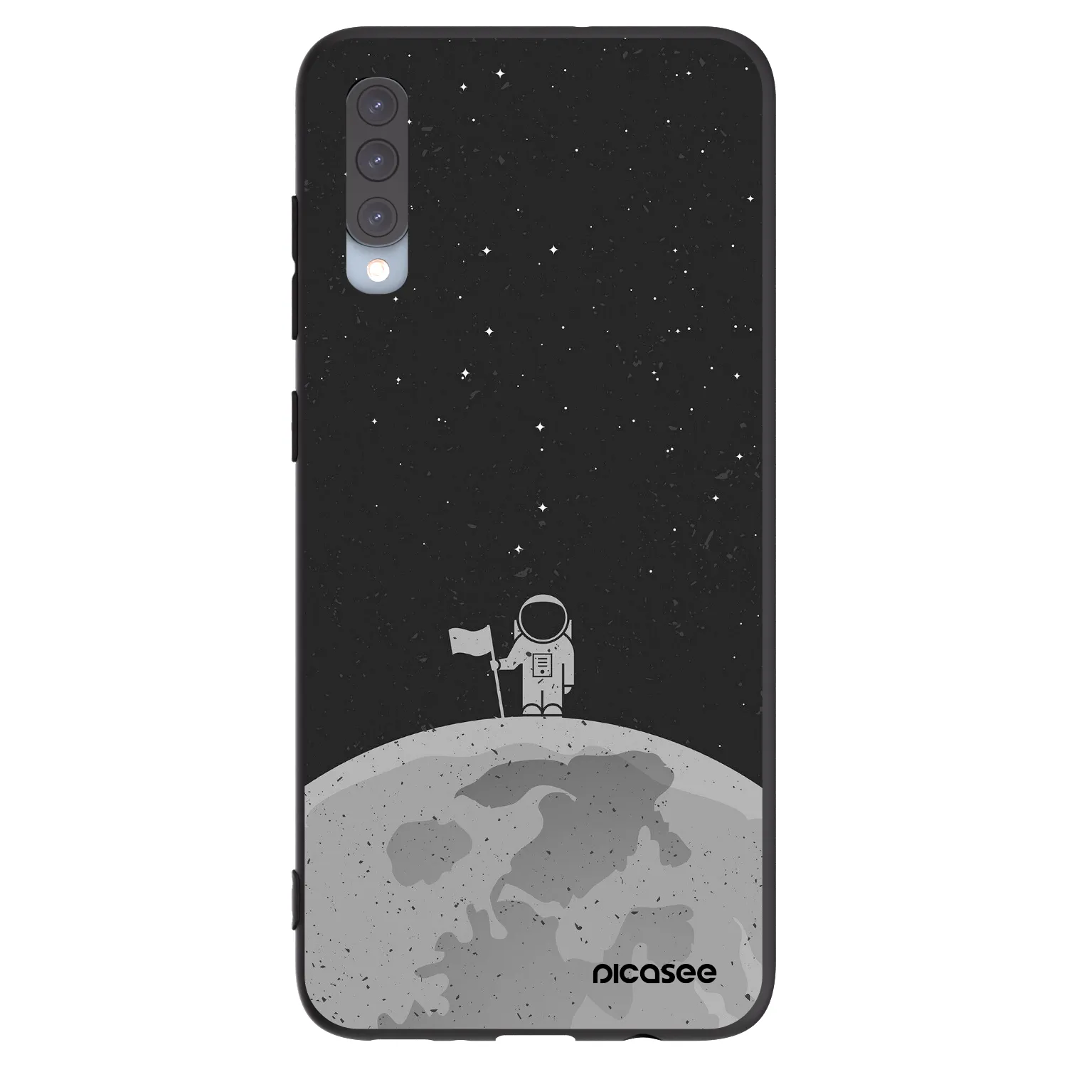 Picasee silikonový černý obal pro Samsung Galaxy A70 A705F - Astronaut