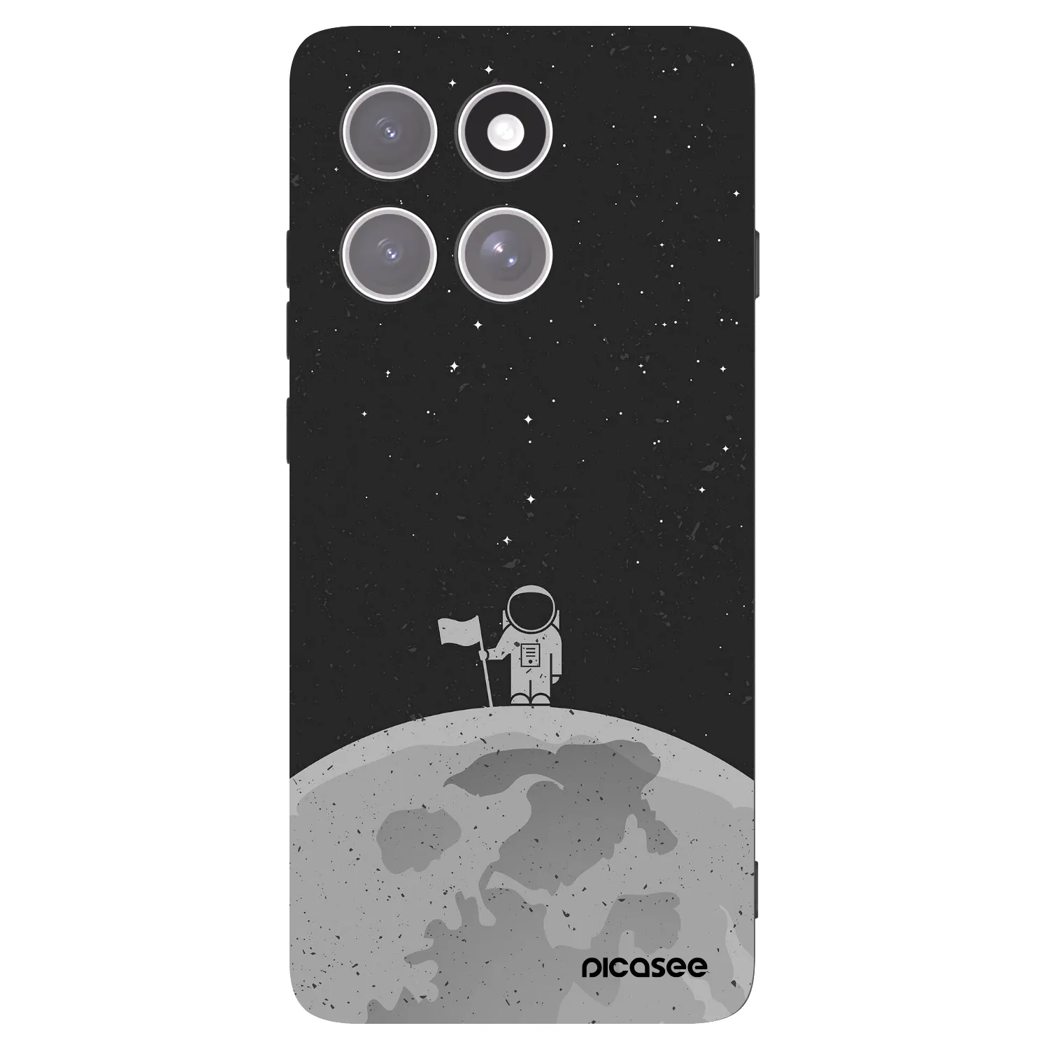 Picasee silikonový černý obal pro Motorola Edge 60 Pro - Astronaut