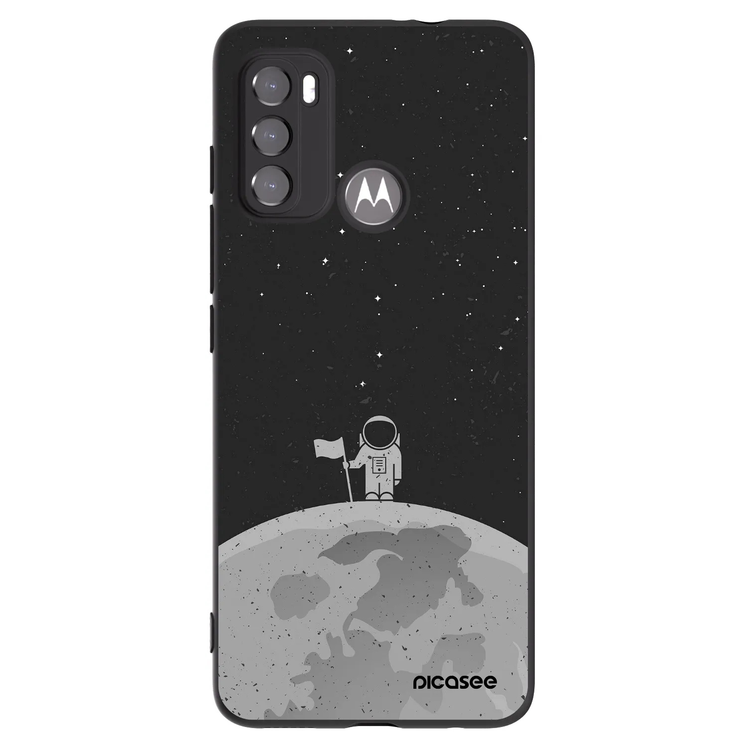 Picasee silikonový černý obal pro Motorola Edge 60 5G - Astronaut