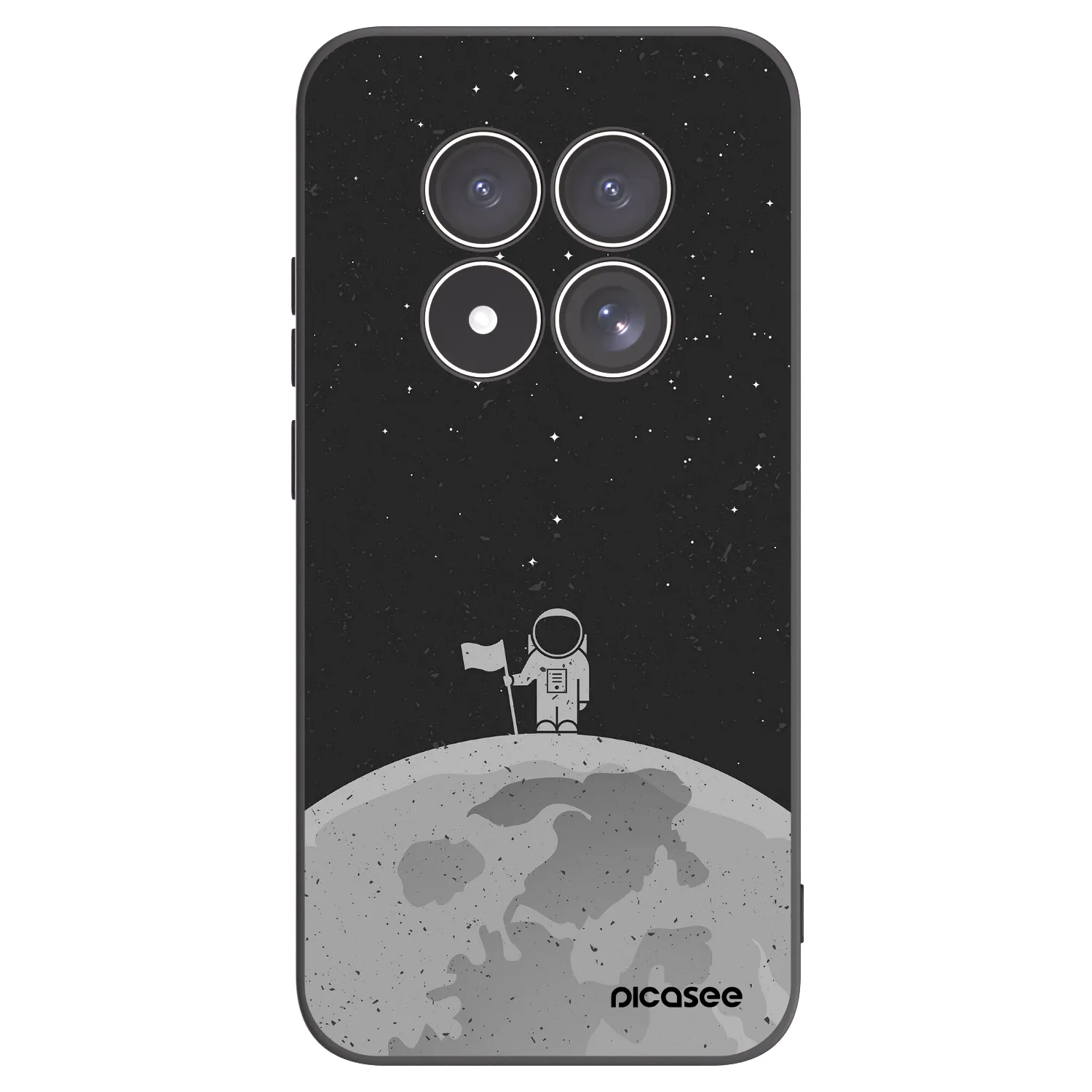Picasee silikonový černý obal pro Xiaomi Redmi Note 15 Pro 4G - Astronaut