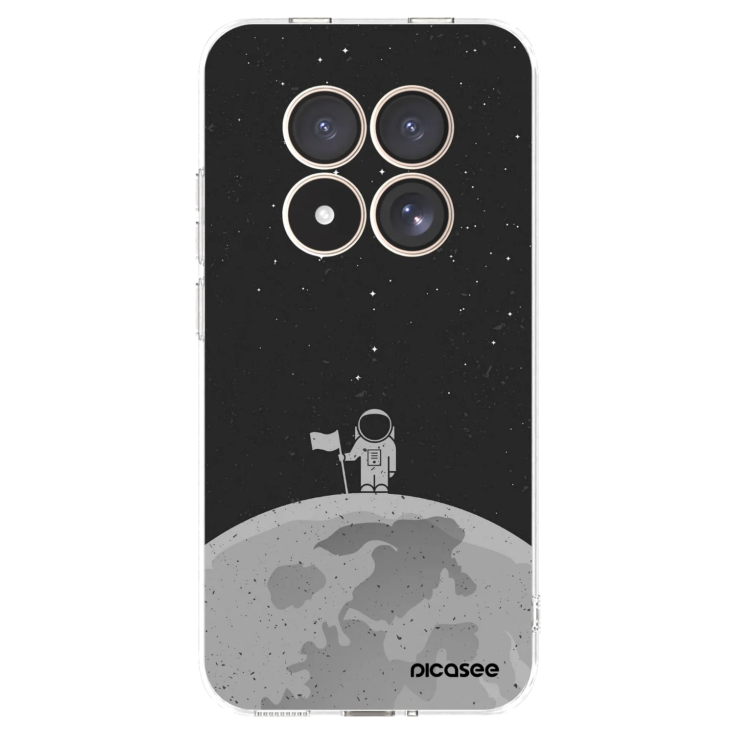 Picasee silikonový průhledný obal pro Xiaomi Redmi Note 15 Pro 4G - Astronaut