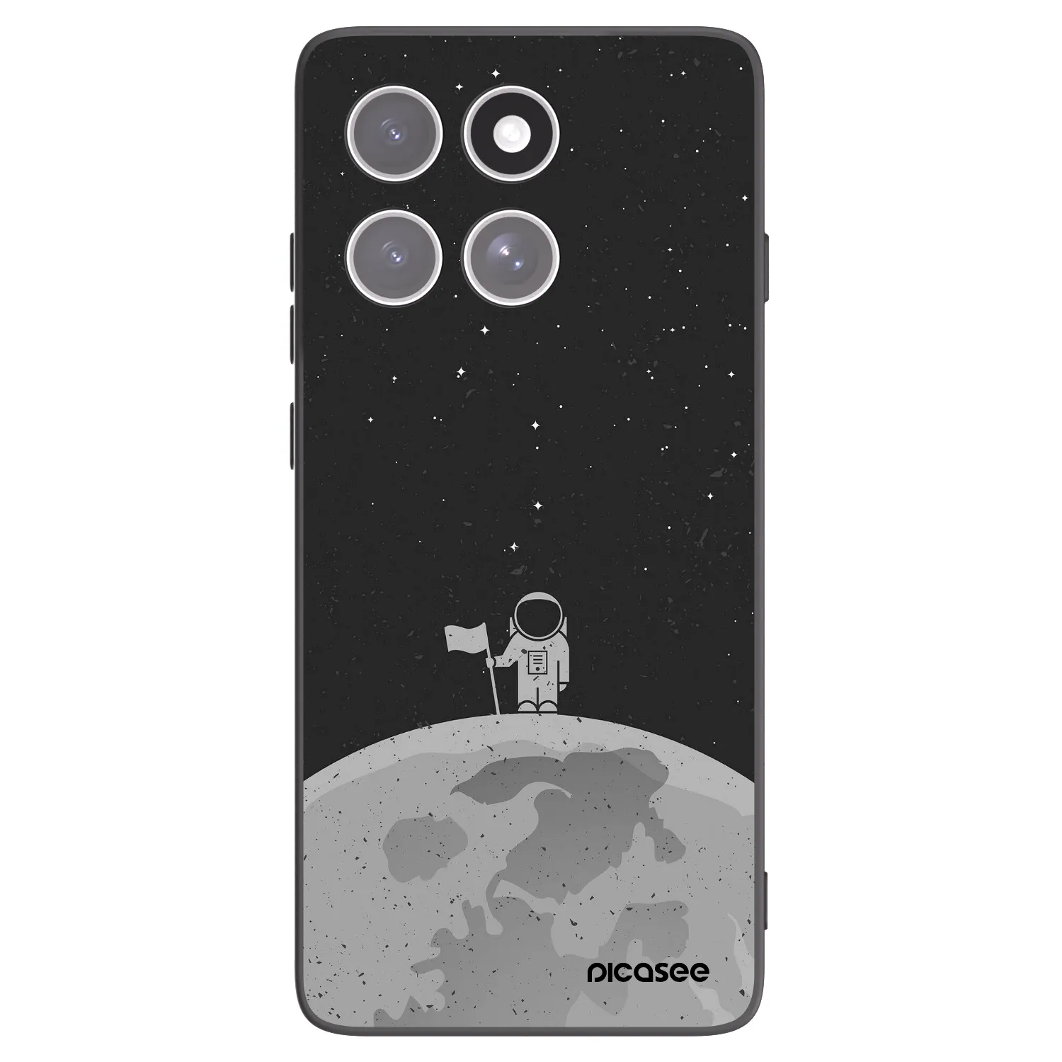 Picasee silikonový černý obal pro Motorola Edge 60 Fusion - Astronaut