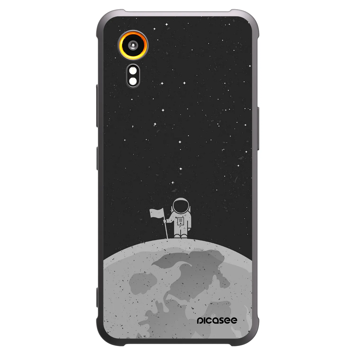 Picasee silikonový černý obal pro Samsung Galaxy Xcover 7 - Astronaut