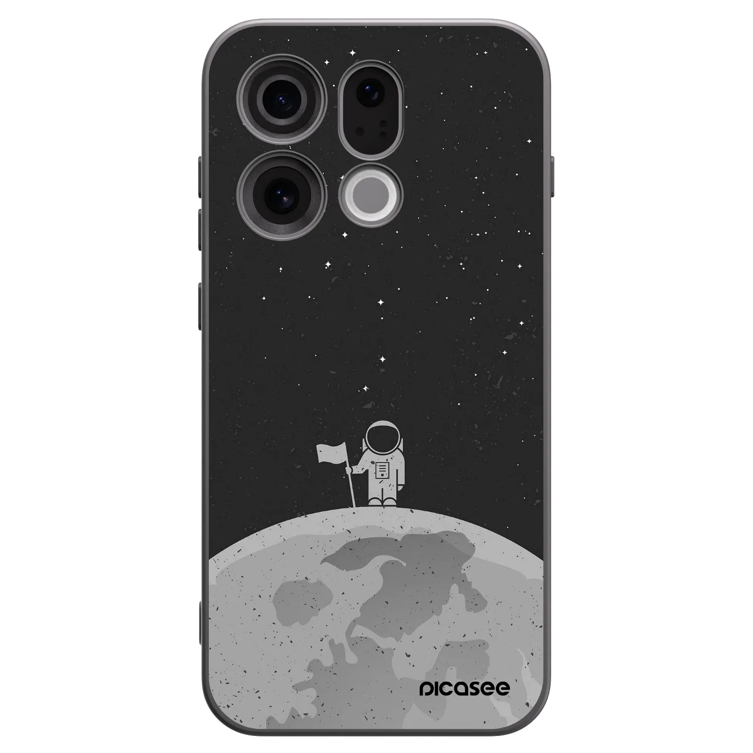 Picasee silikonový černý obal pro OPPO Find X9 - Astronaut