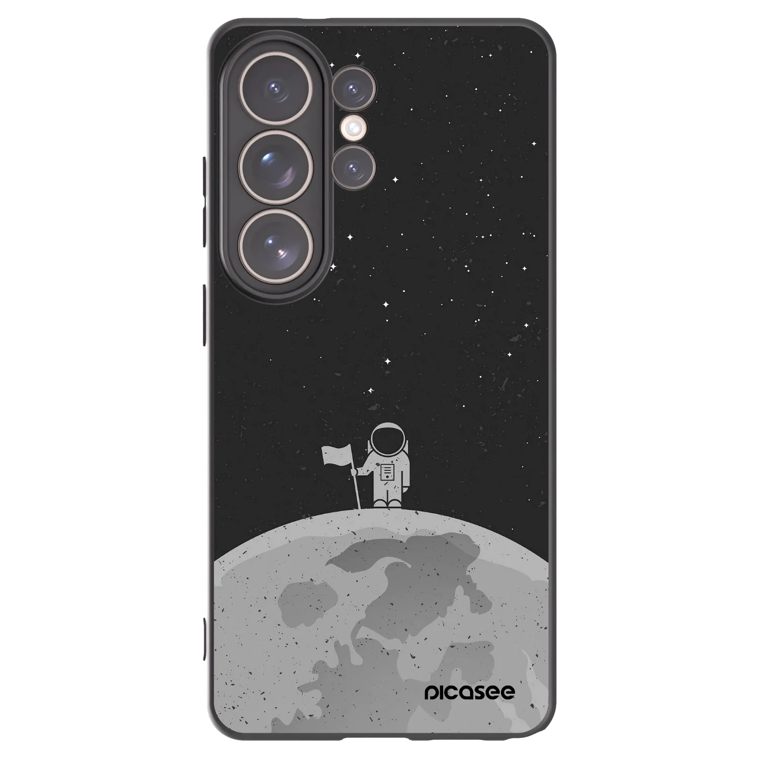 Picasee silikonový černý obal pro Samsung Galaxy S26 Ultra - Astronaut