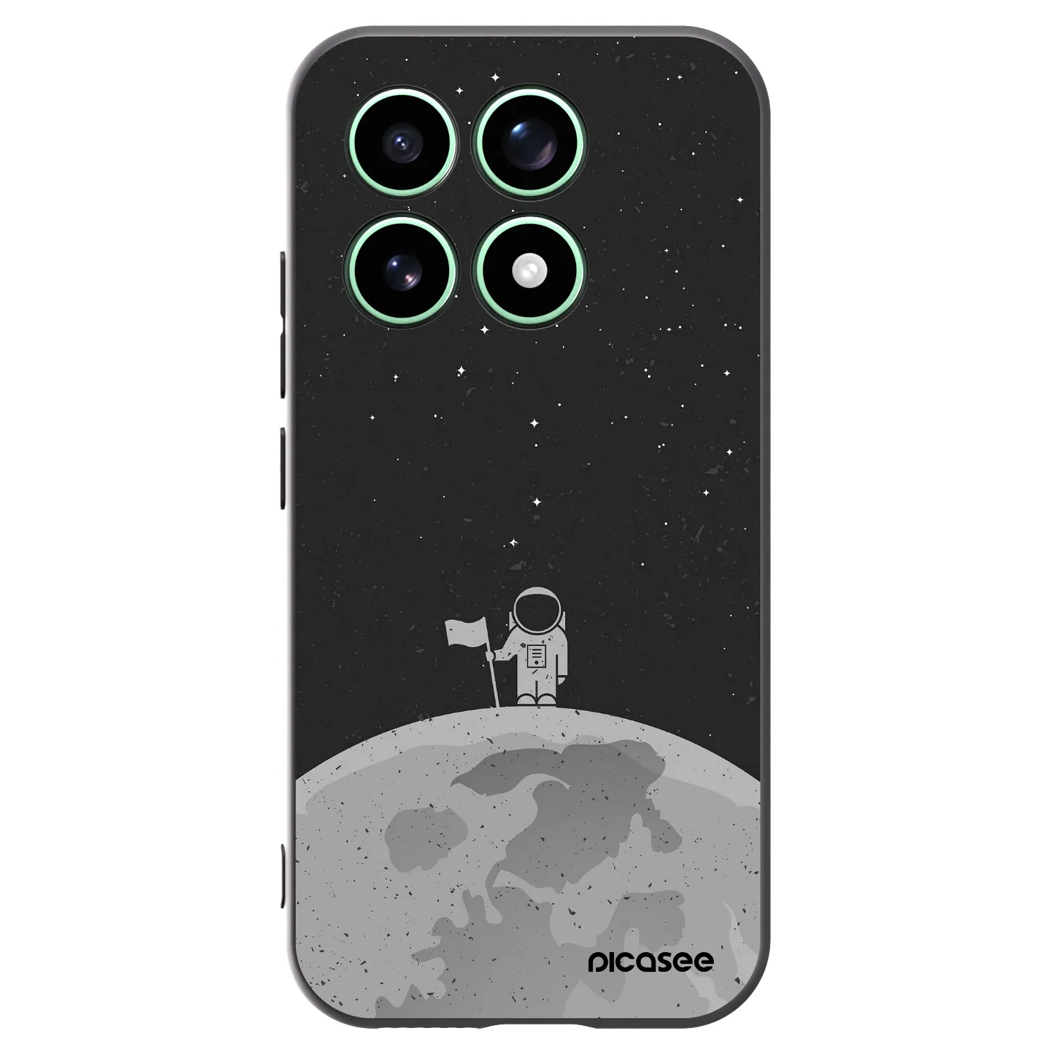 Picasee silikonový černý obal pro Xiaomi 17 - Astronaut