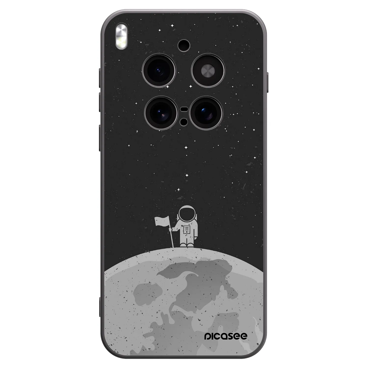 Picasee silikonový černý obal pro Vivo X300 Pro - Astronaut