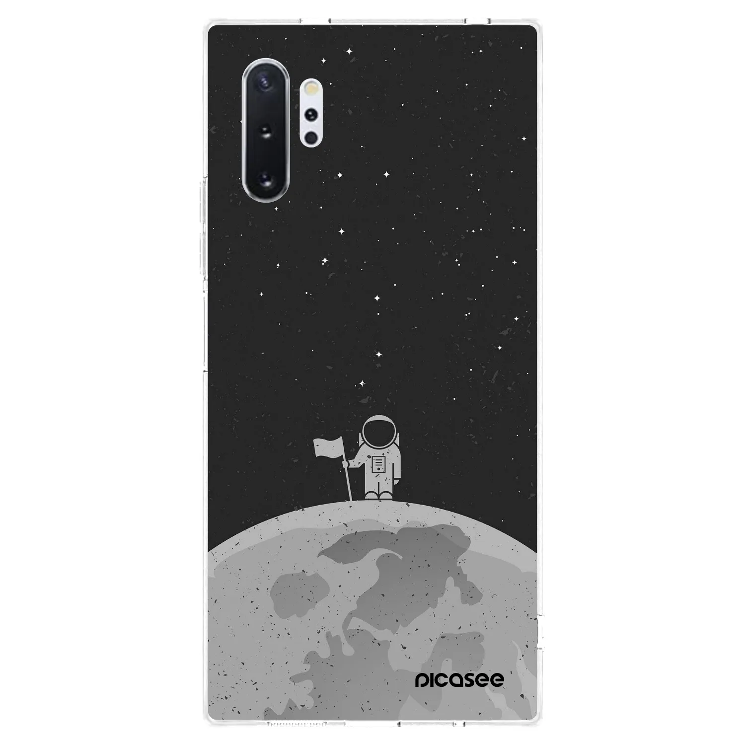 Picasee silikonový průhledný obal pro Samsung Galaxy Note 10+ N975F - Astronaut