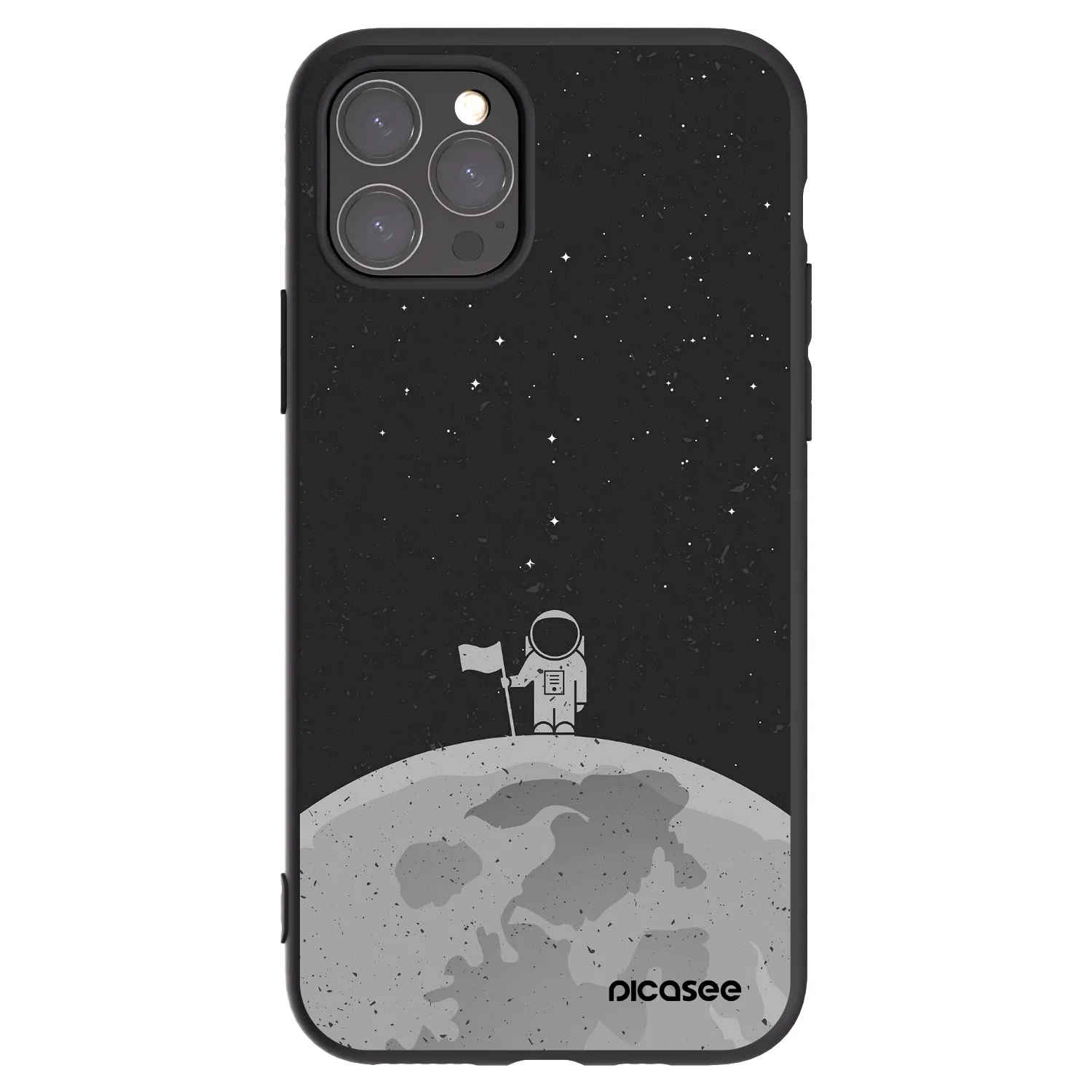 Picasee silikonový černý obal pro Apple iPhone 11 Pro - Astronaut