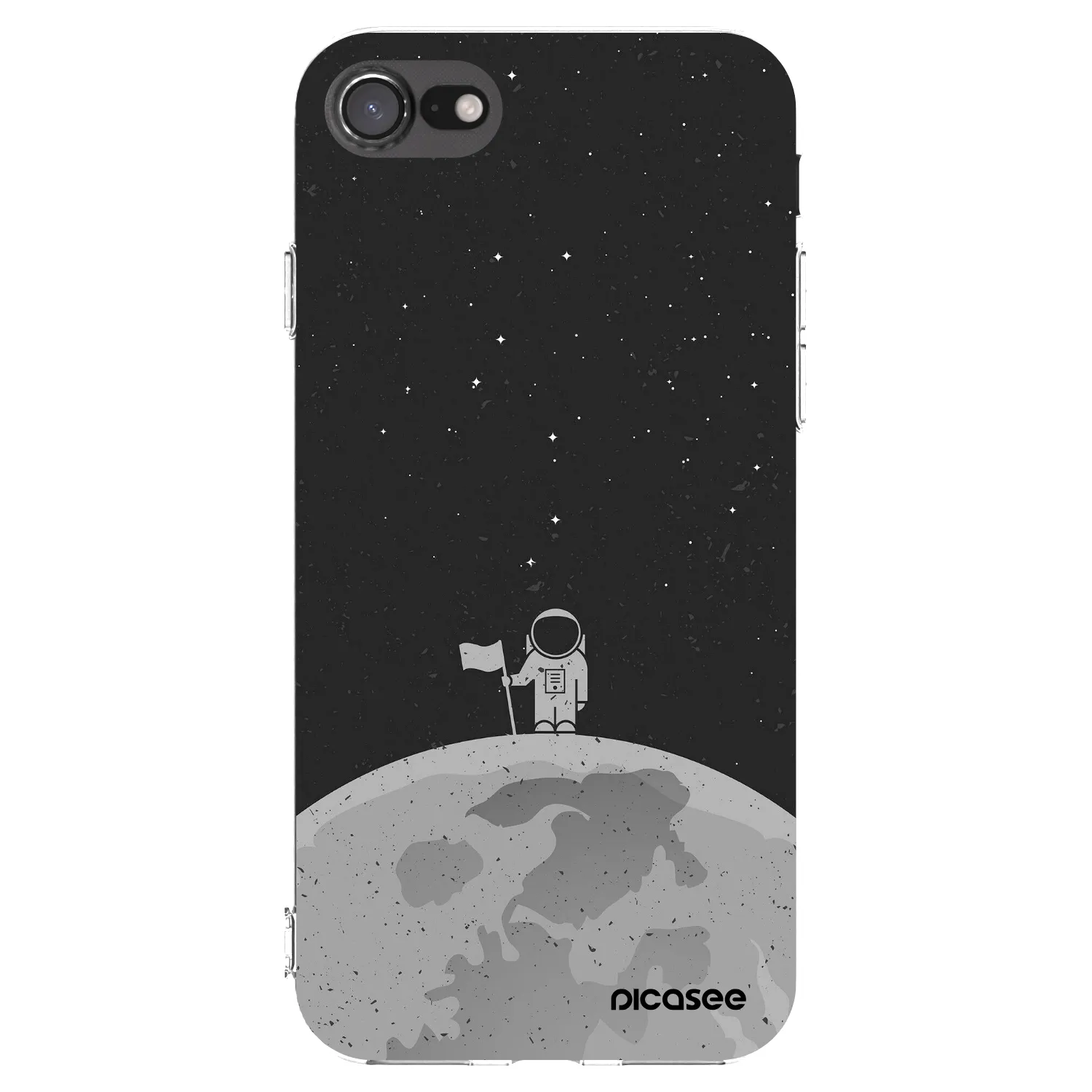 Picasee silikonový průhledný obal pro Apple iPhone 8 - Astronaut