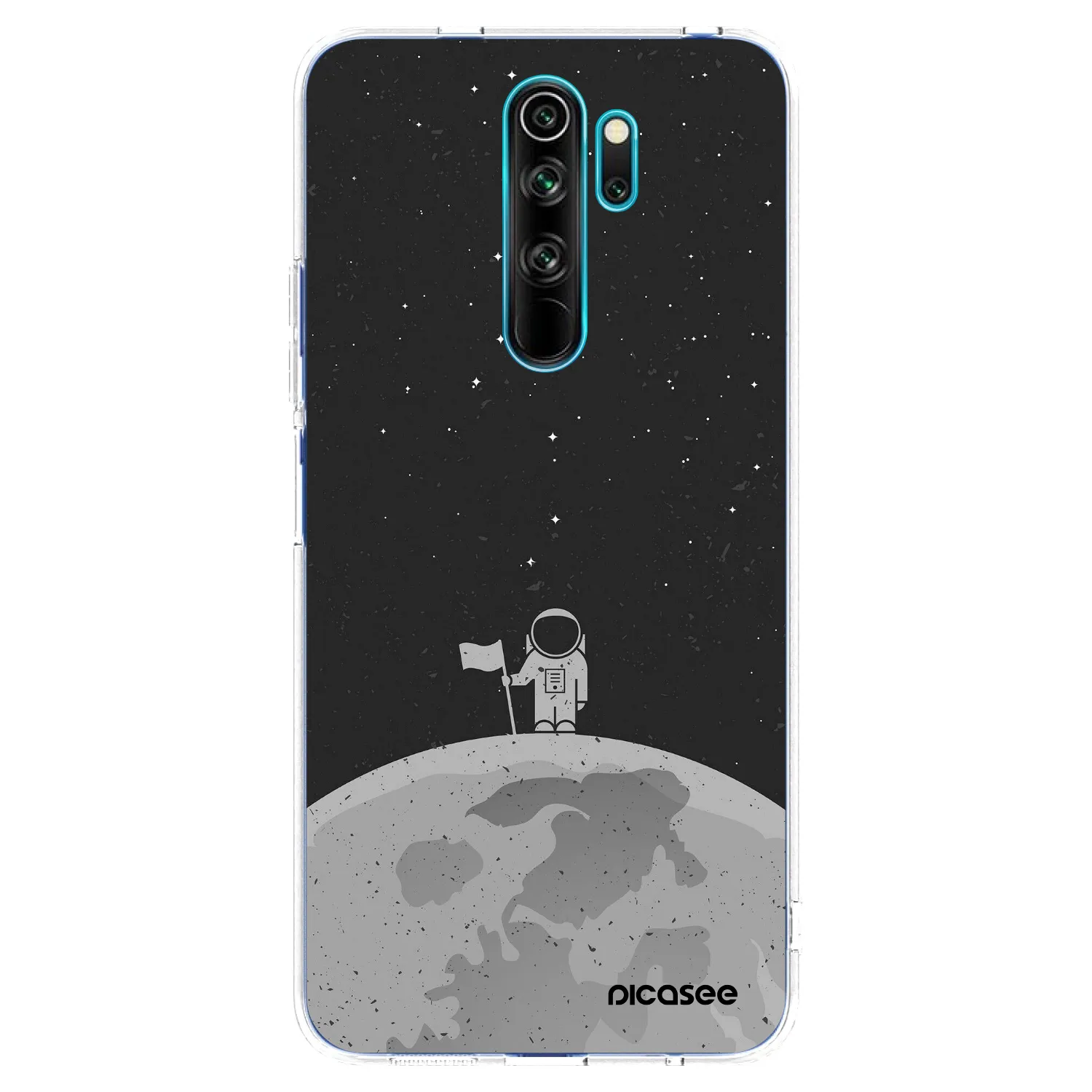 Picasee silikonový průhledný obal pro Xiaomi Redmi Note 8 Pro - Astronaut