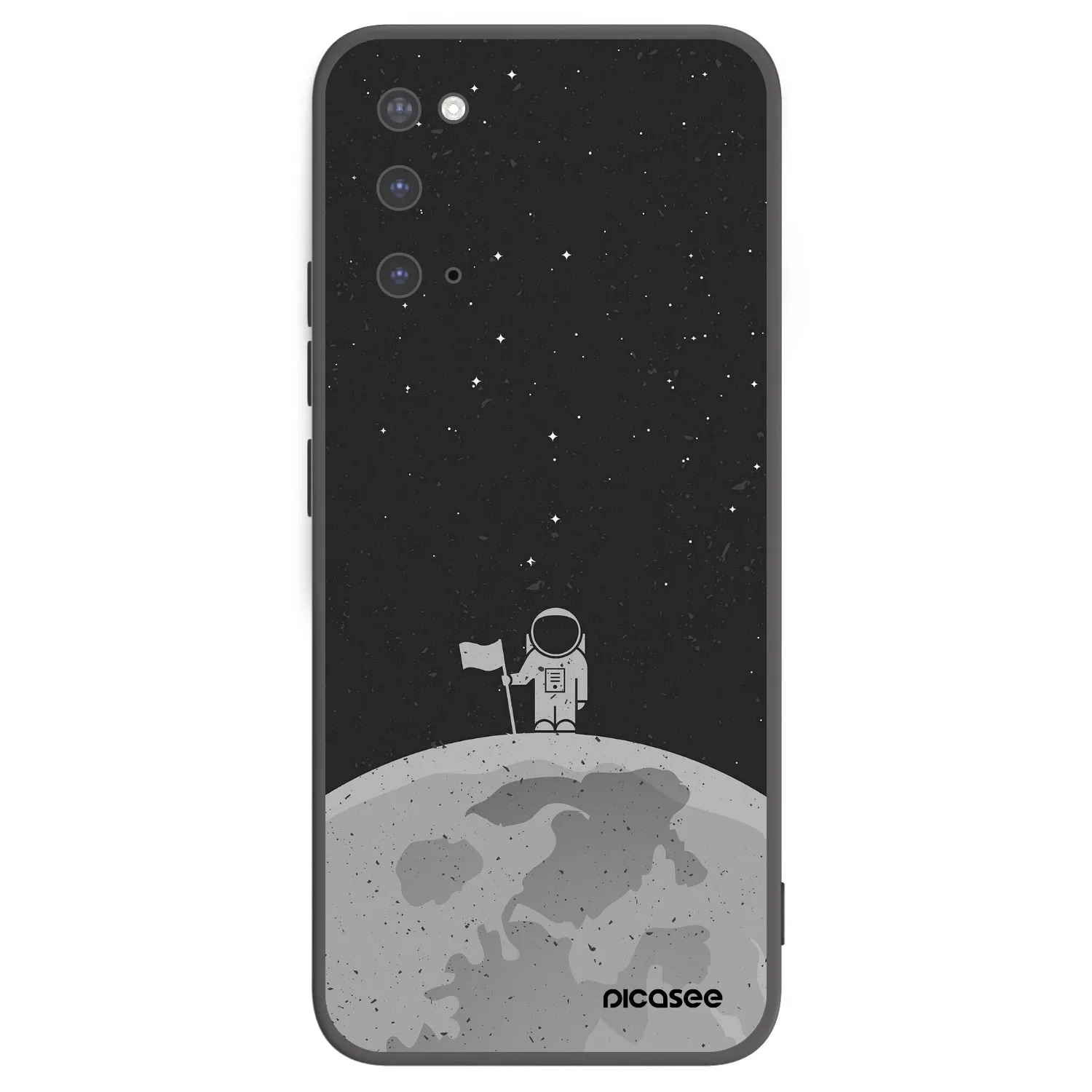 Picasee silikonový černý obal pro Samsung Galaxy S20 G980F - Astronaut