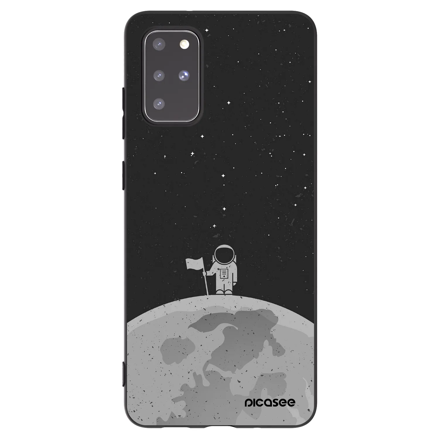 Picasee silikonový černý obal pro Samsung Galaxy S20+ G985F - Astronaut