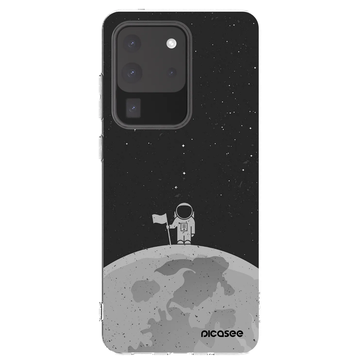 Picasee silikonový průhledný obal pro Samsung Galaxy S20 Ultra 5G G988F - Astronaut