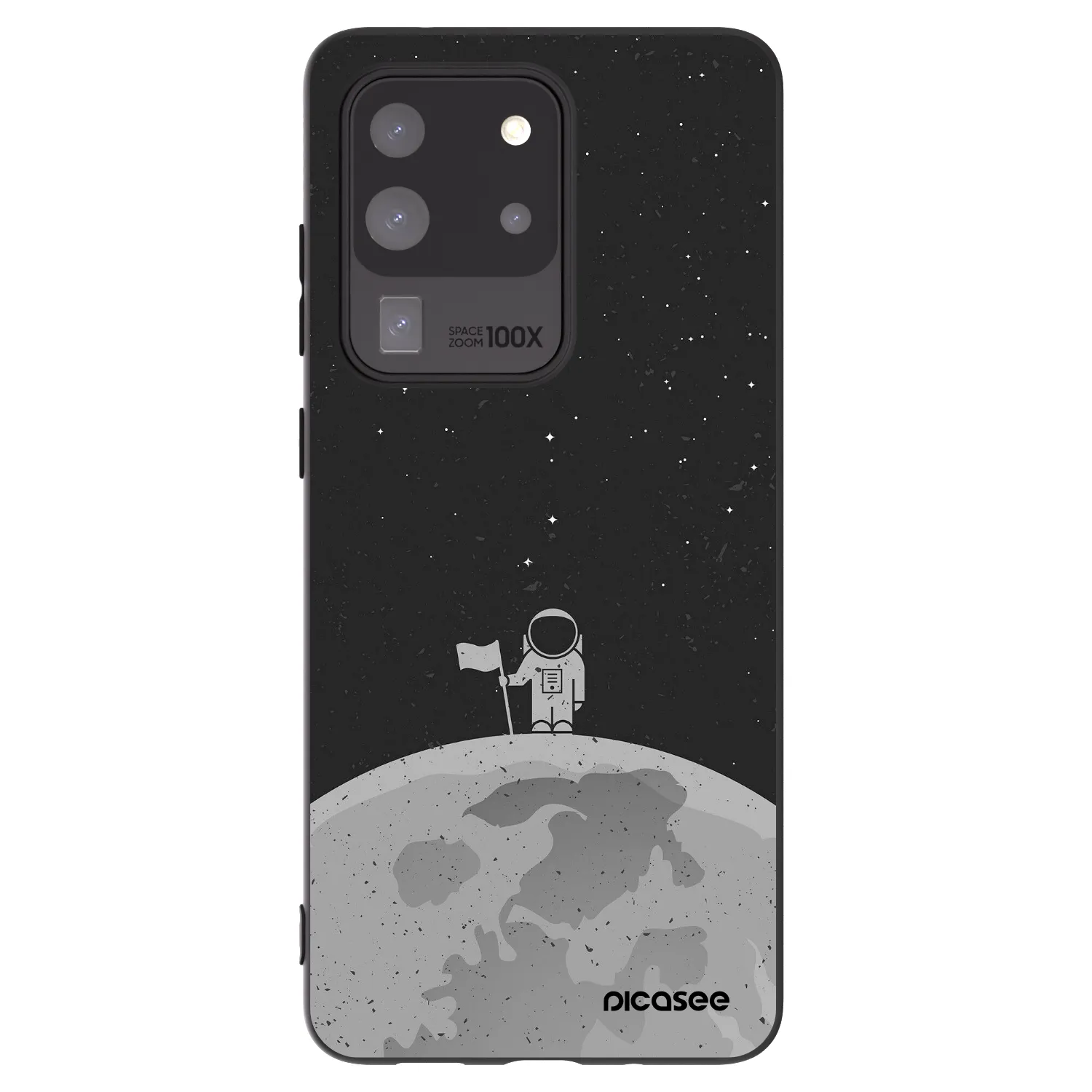 Picasee silikonový černý obal pro Samsung Galaxy S20 Ultra 5G G988F - Astronaut
