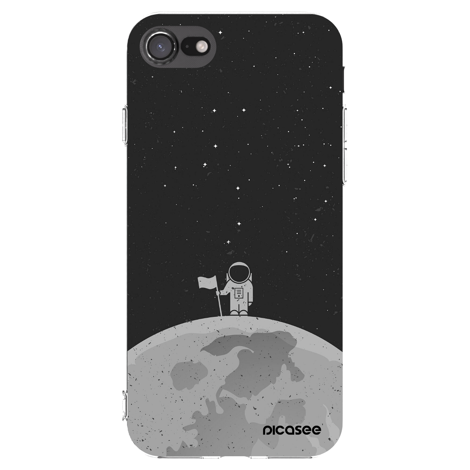 Picasee silikonový průhledný obal pro Apple iPhone SE 2020 - Astronaut