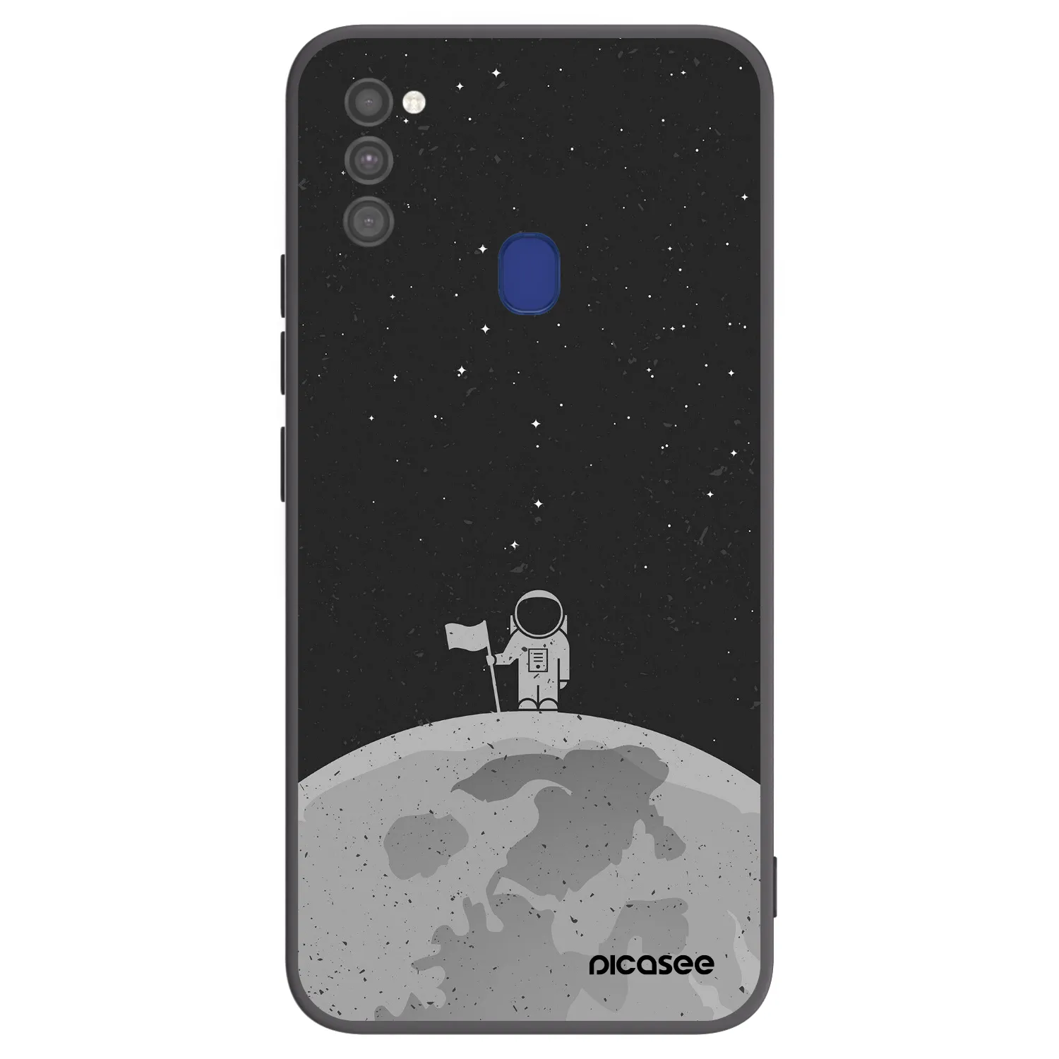 Picasee silikonový černý obal pro Samsung Galaxy M21 M215F - Astronaut