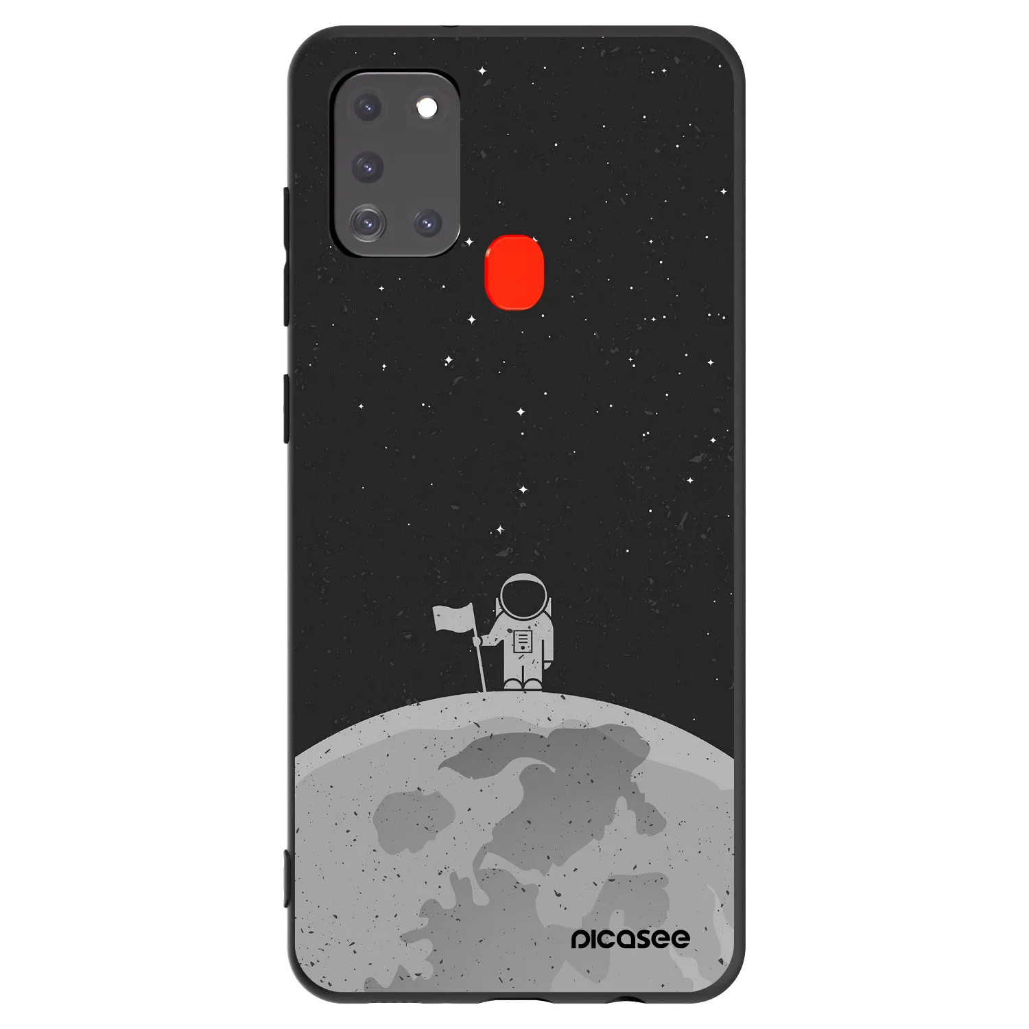Picasee silikonový černý obal pro Samsung Galaxy A21s - Astronaut