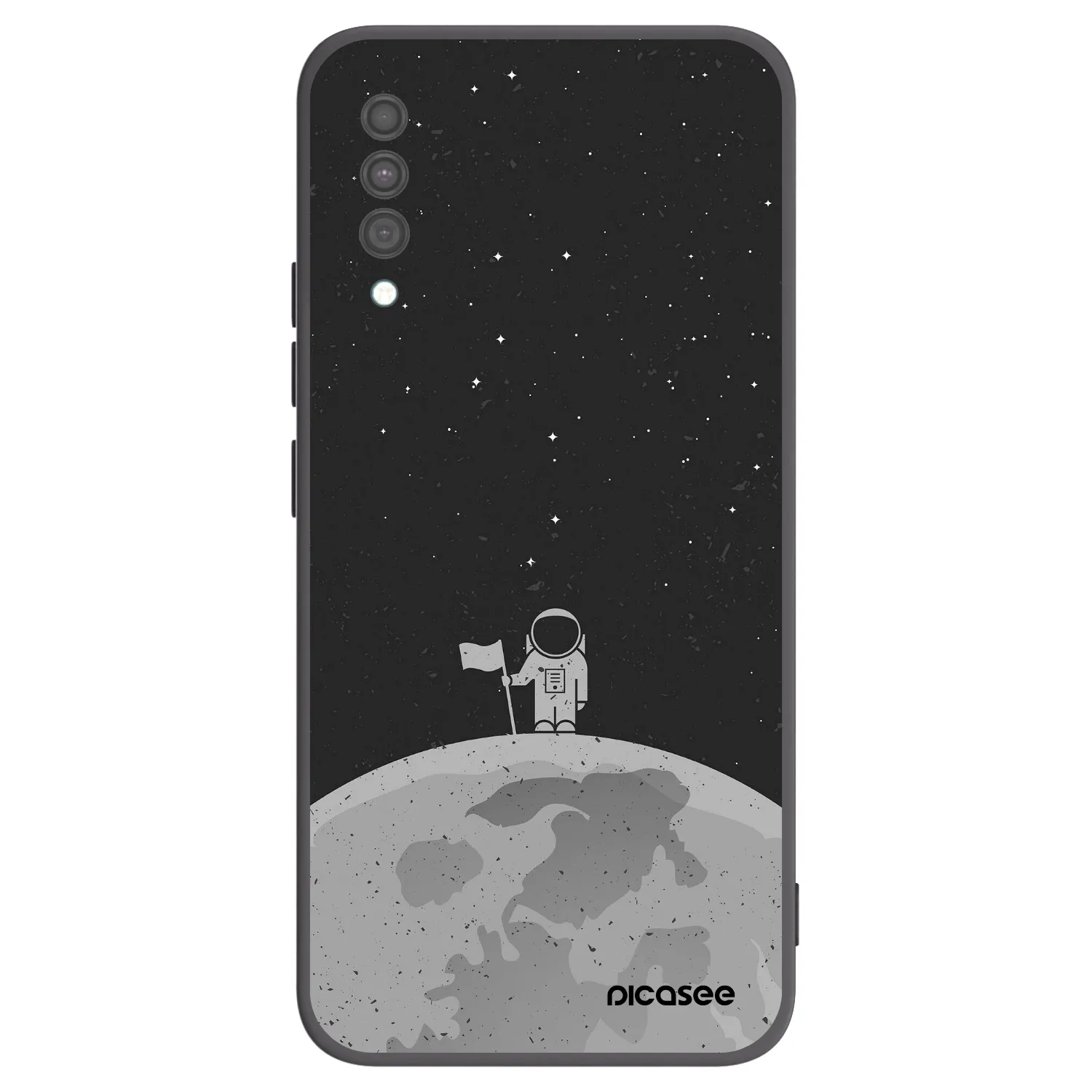 Picasee silikonový černý obal pro Samsung Galaxy A30s A307F - Astronaut