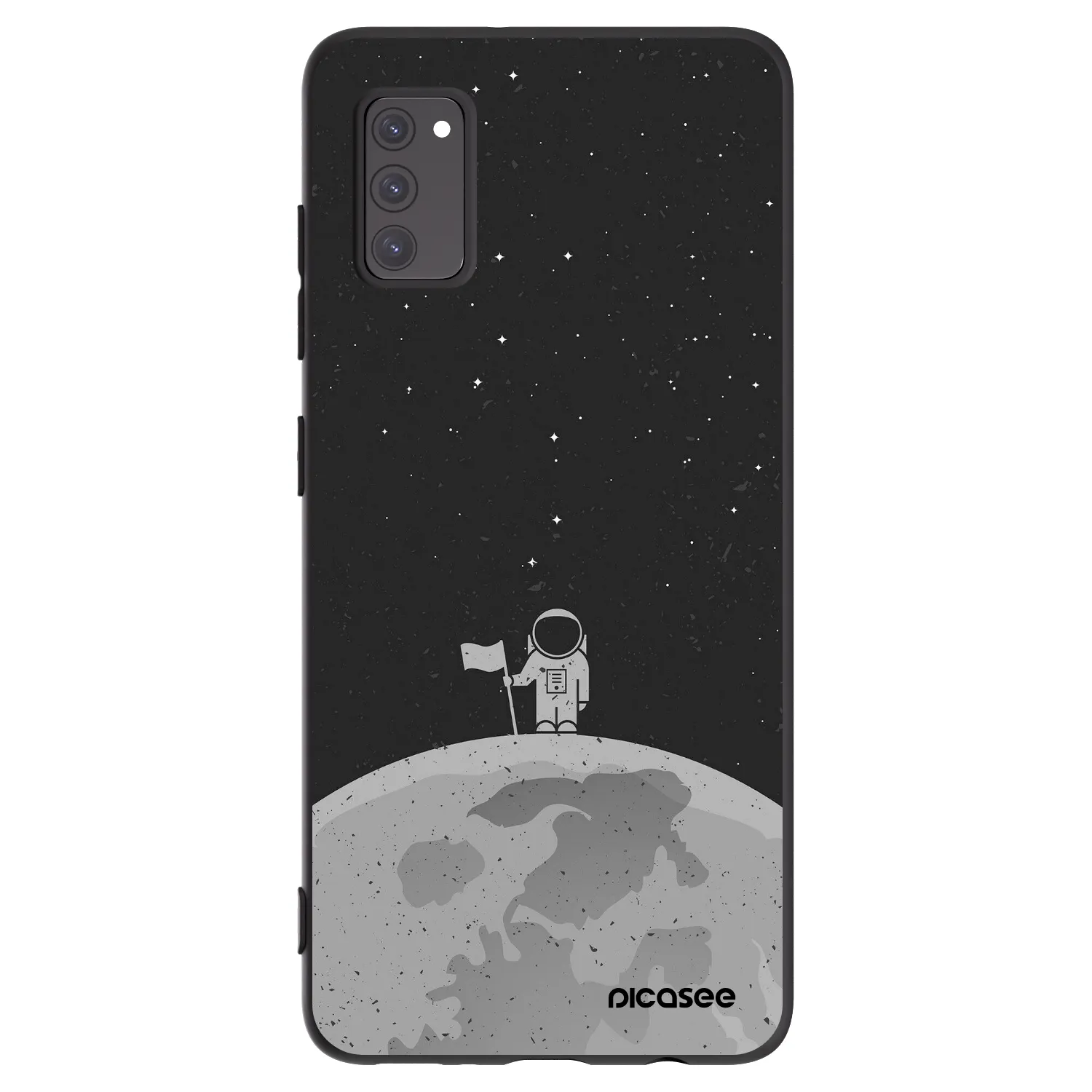 Picasee silikonový černý obal pro Samsung Galaxy A41 A415F - Astronaut